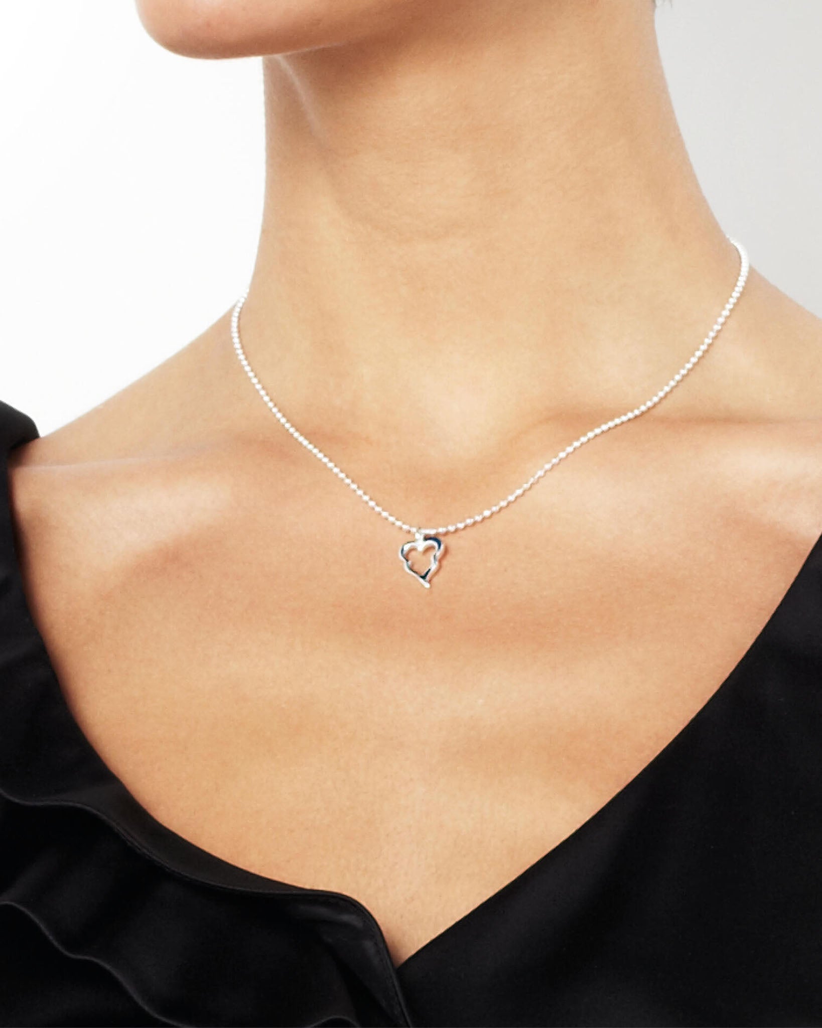 Efva Attling Little crazy heart pendant kaulakoru 36cm