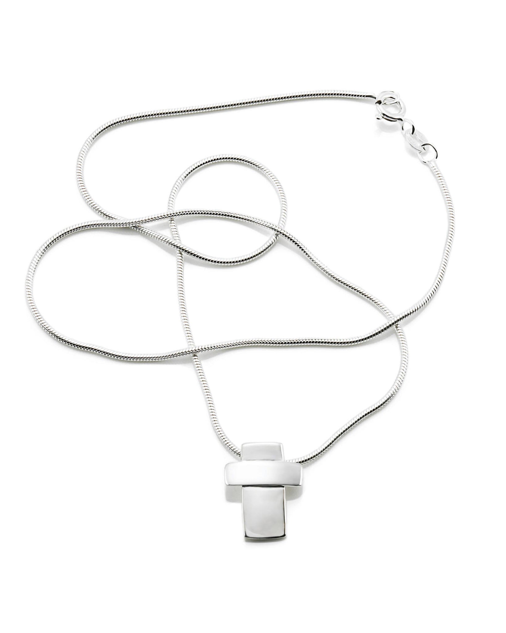 Efva Attling Little Silver Cross kaulakoru 40cm