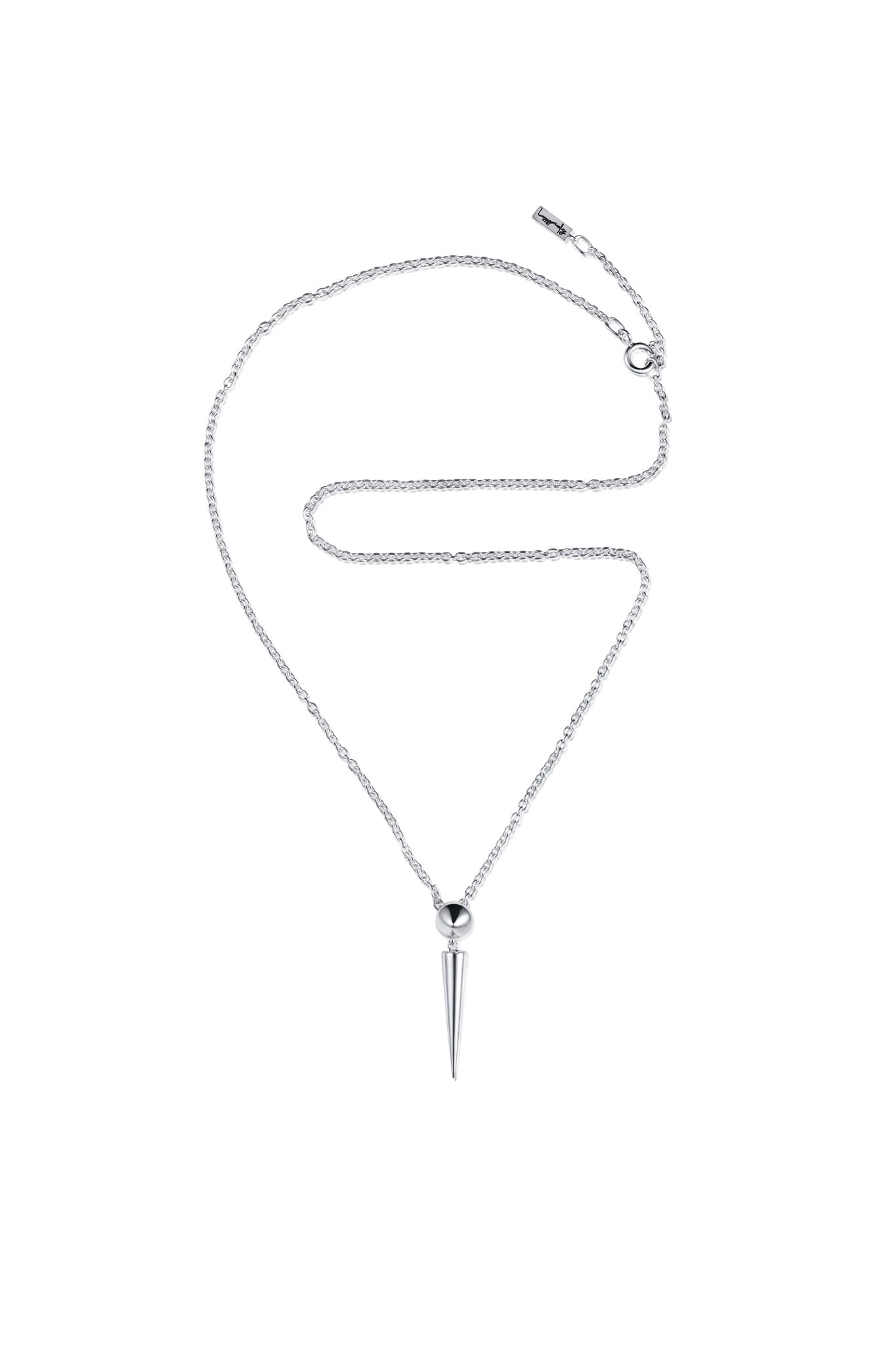 Efva Attling Spike Me Pendant hopeinen kaulakoru Säädettävä:38/40cm