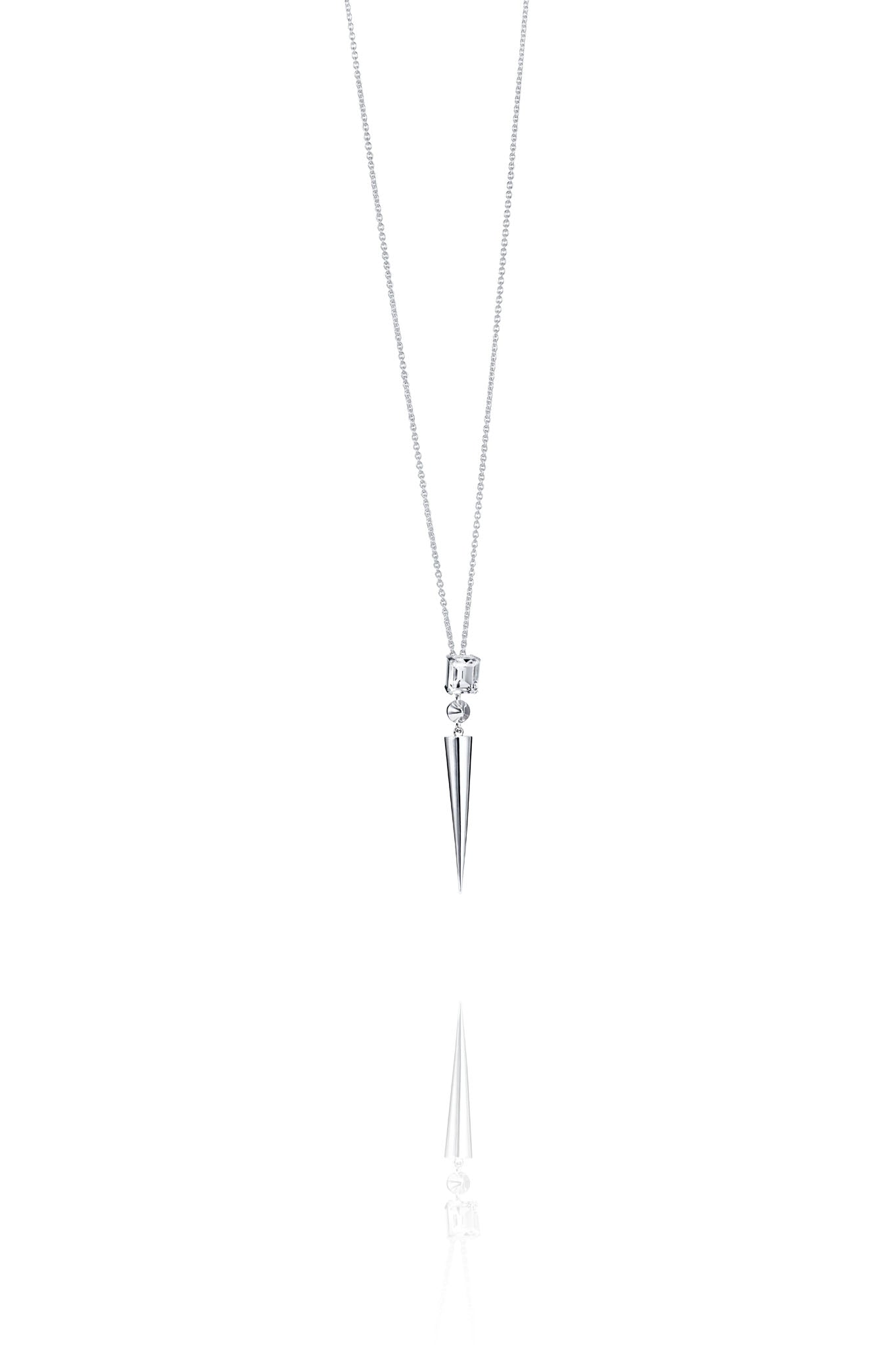Efva Attling Look Sharp Pendant hopeinen kaulakoru 70cm