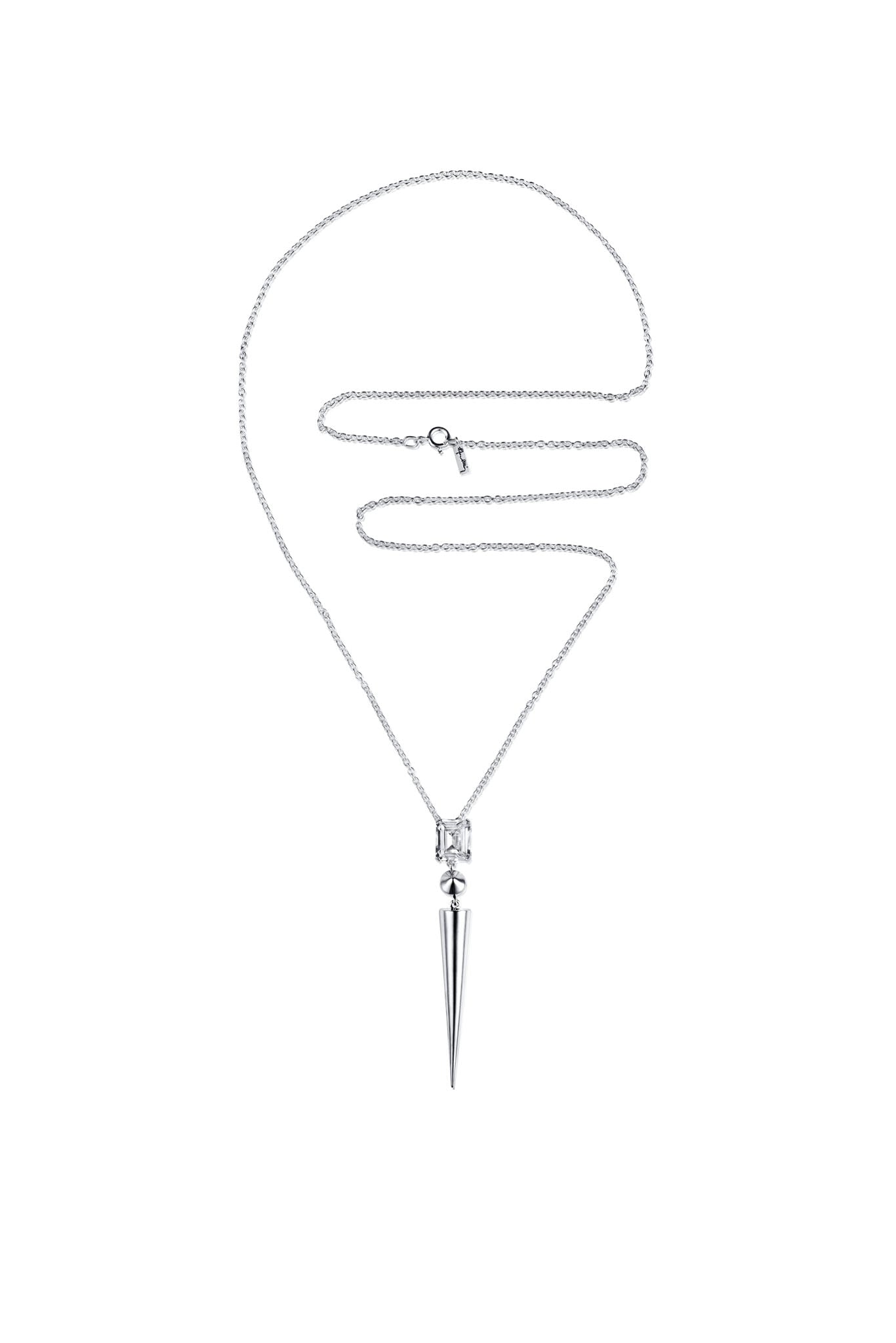 Efva Attling Look Sharp Pendant hopeinen kaulakoru 70cm