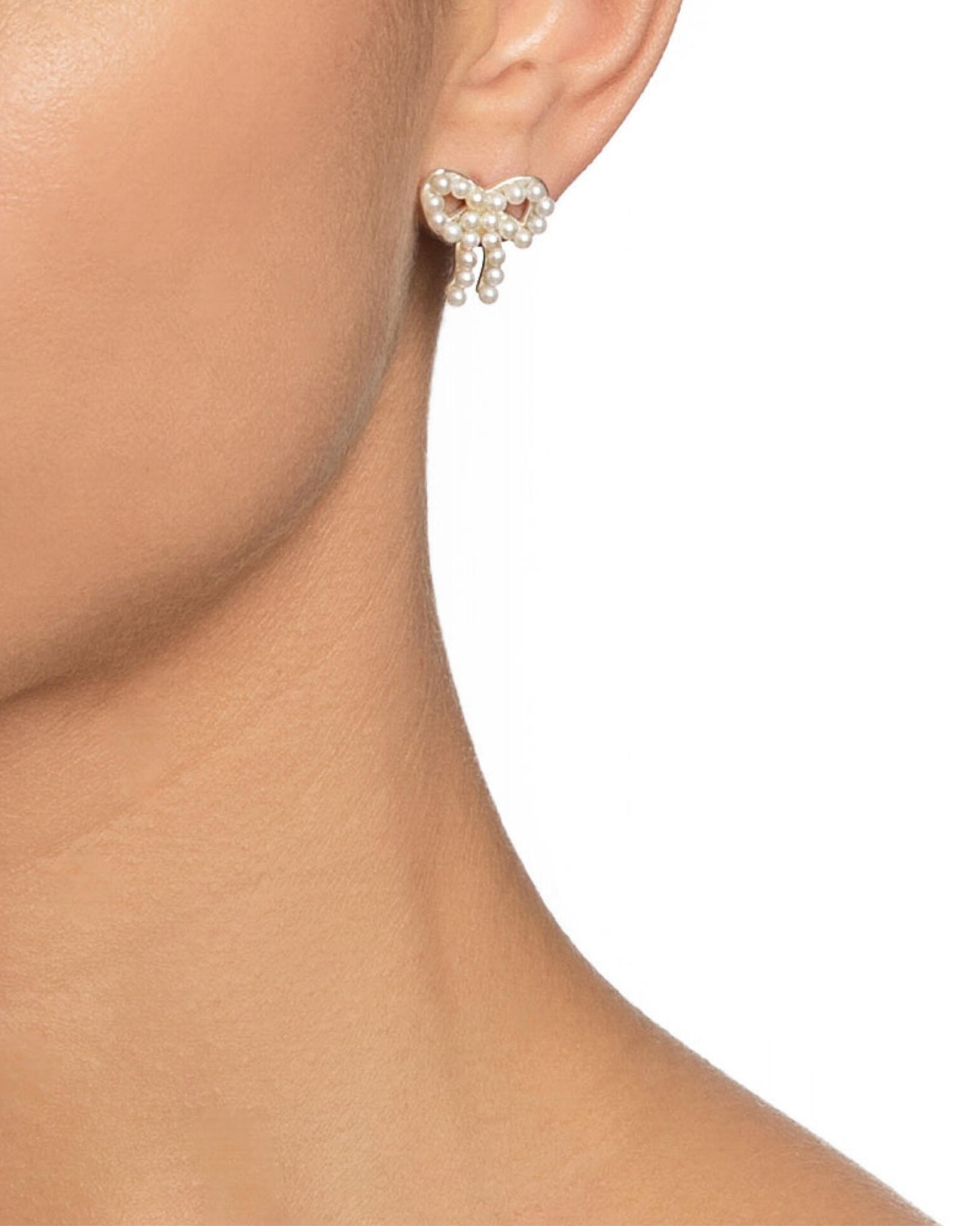 Efva Attling Mini Pearls Bow korvakorut Default Title