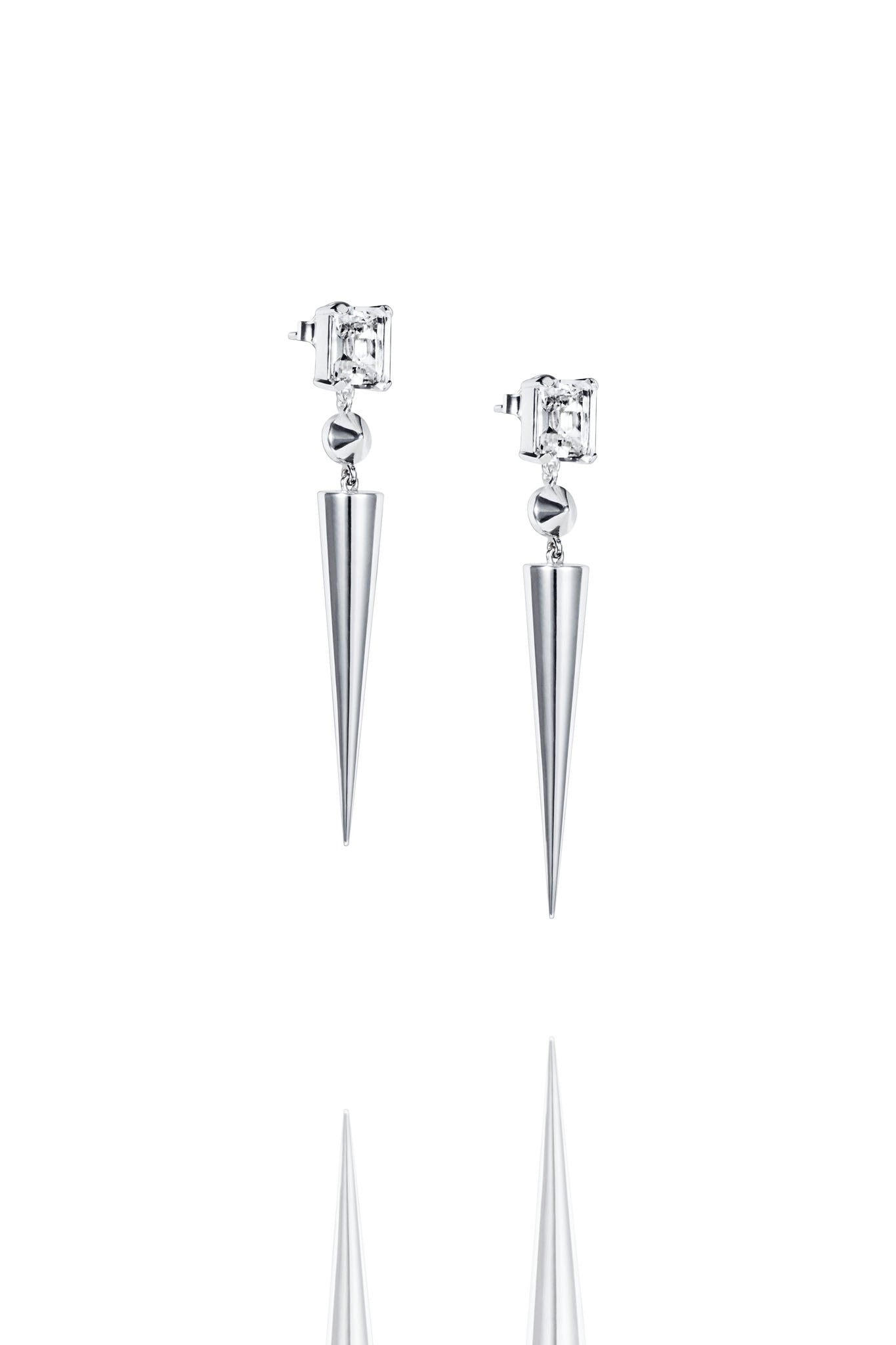 Efva Attling Super Spike Earrings hopeiset korvakorut Default Title