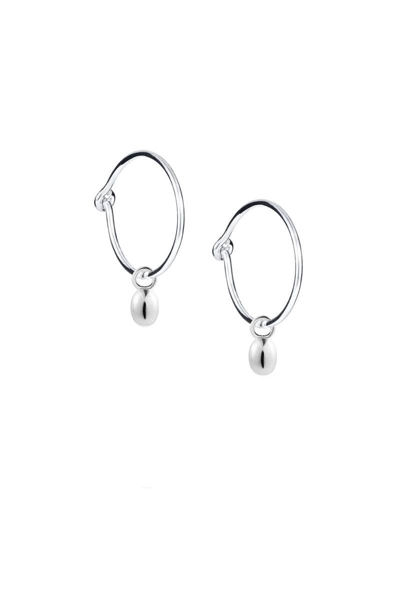 Efva Attling Love Bead Hoops hopeiset korvakorut 12-100-02240 tuotekuva