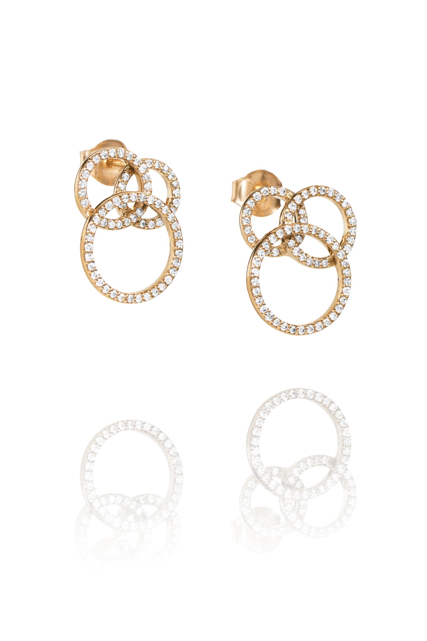Efva Attling Bubbles & Stars Ear kultaiset timanttikorvakorut