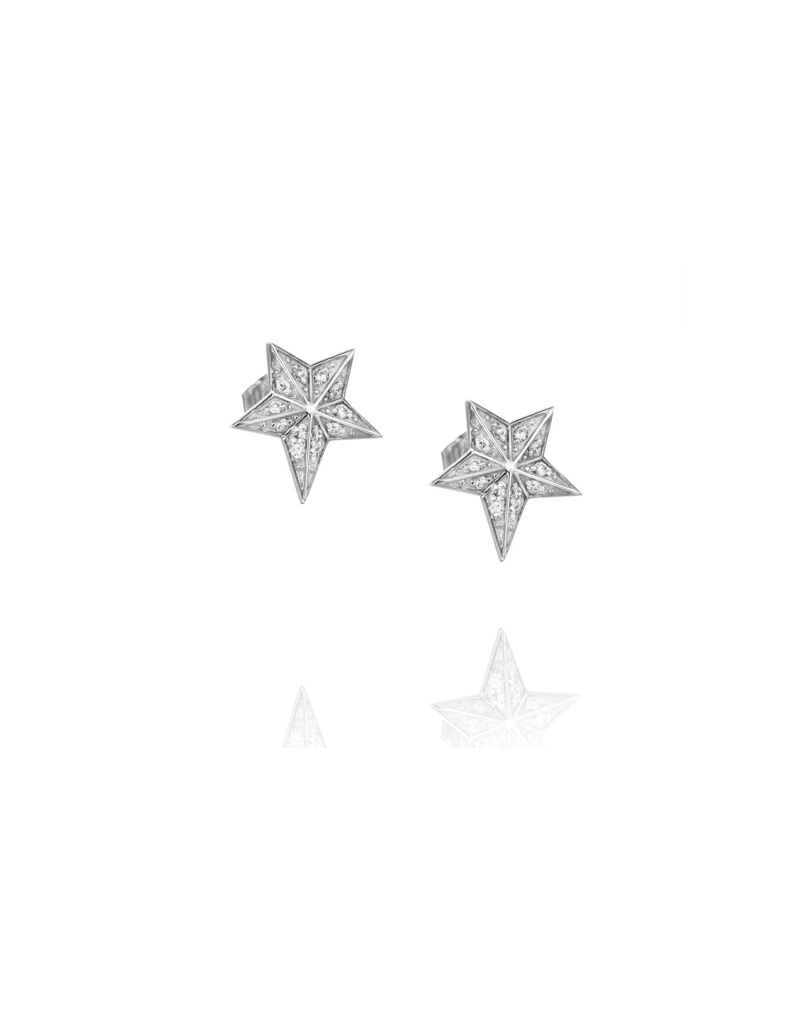 Efva Attling Catch a Falling Star & Stars timanttikorvakorut Default Title