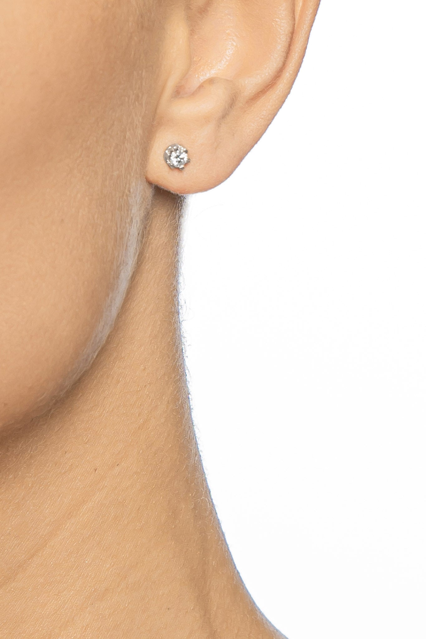 Efva Attling Crown & Stars valkokultaiset timanttikorvakorut 0.38ct Default Title