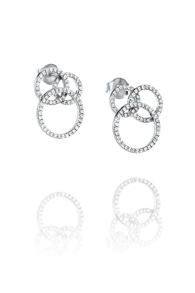 Efva Attling Bubbles & Stars Ear valkokultaiset timanttikorvakorut 12-102-02158 tuotekuva