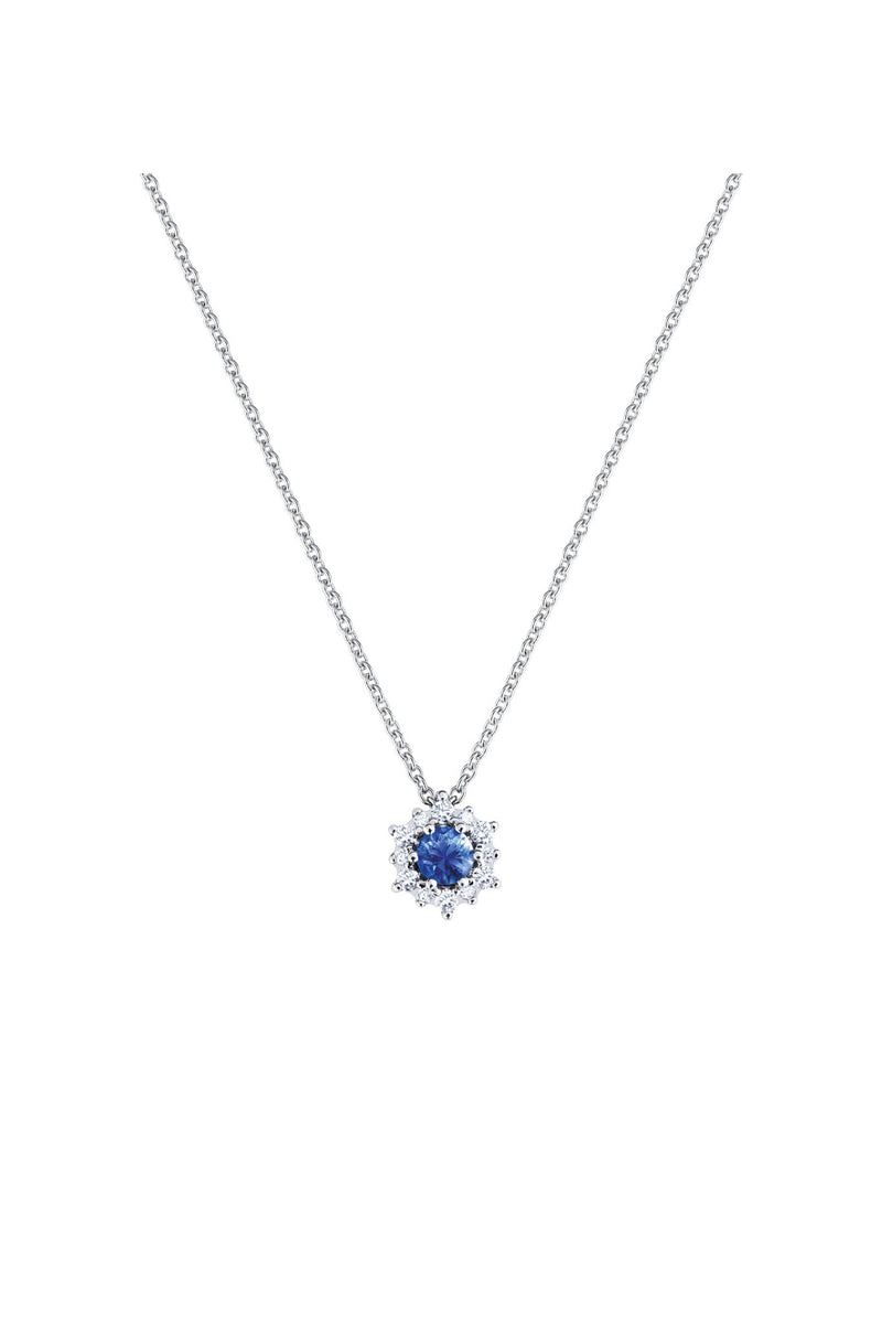 Kuura valkokultainen timanttiriipus safiirilla 0,24ct 123-268VS-24 tuotekuva