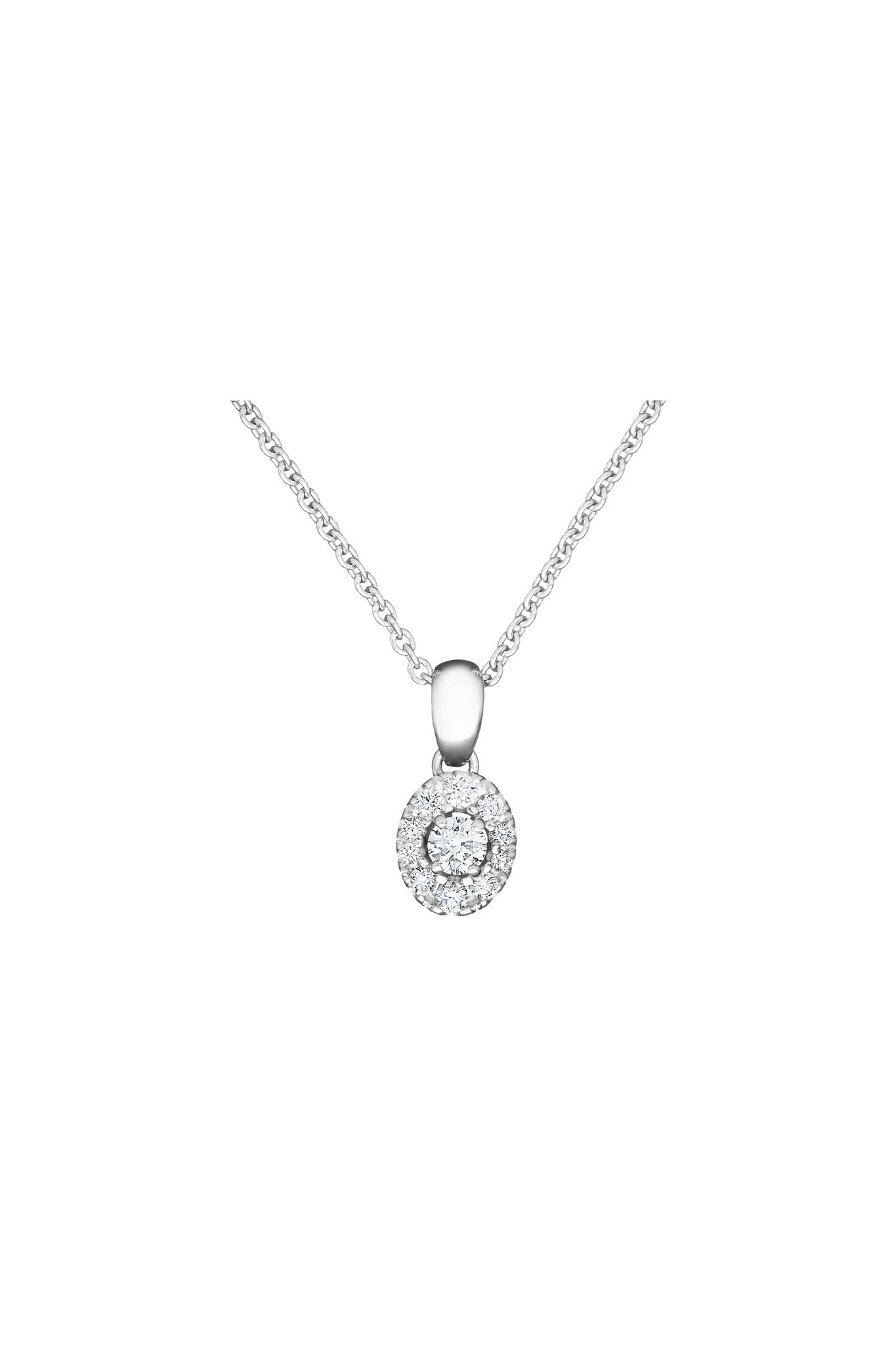 Olivia valkokultainen timanttiriipus 0,36ct Default Title