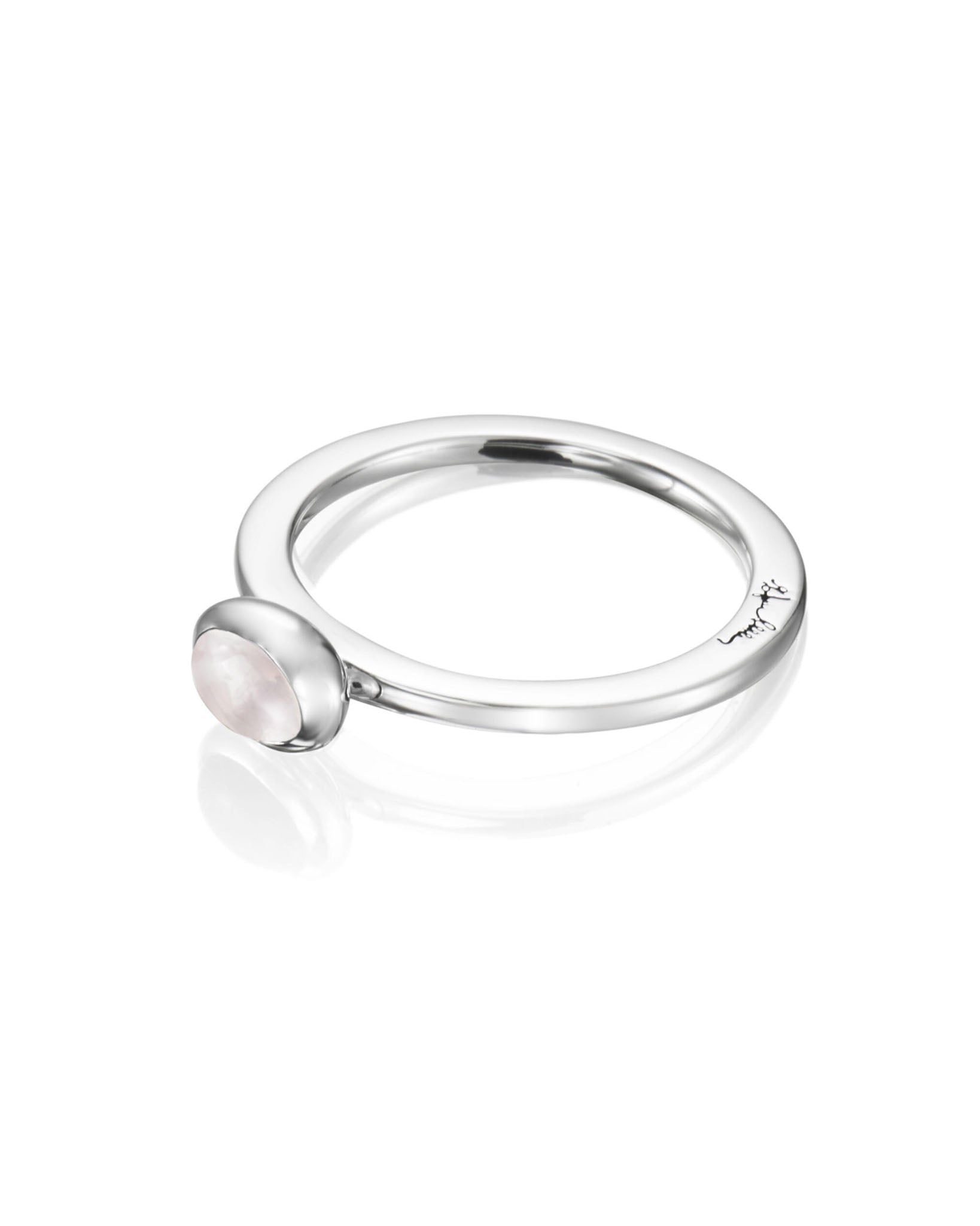 Efva Attling Love bead ruusukvartsi sormus 15,0