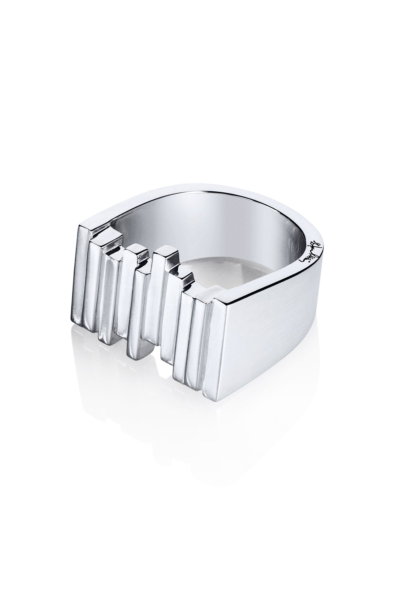 Efva Attling Stairway To Heaven Signet hopeinen sinettisormus 15,0