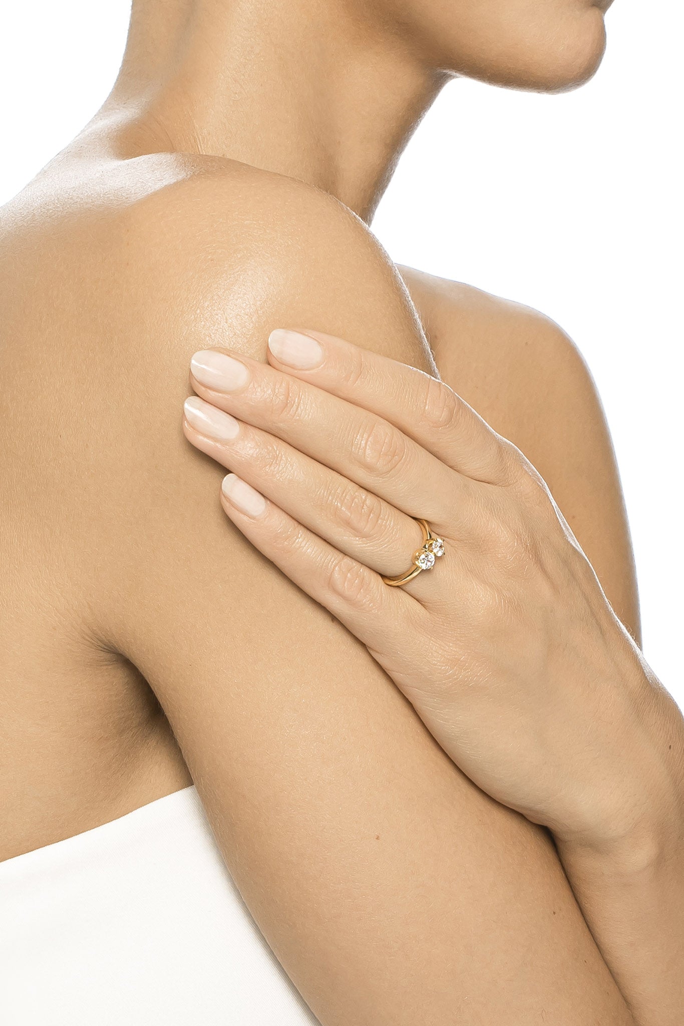 Efva Attling Twin Star Ring kultainen timanttisormus 1ct 15,0