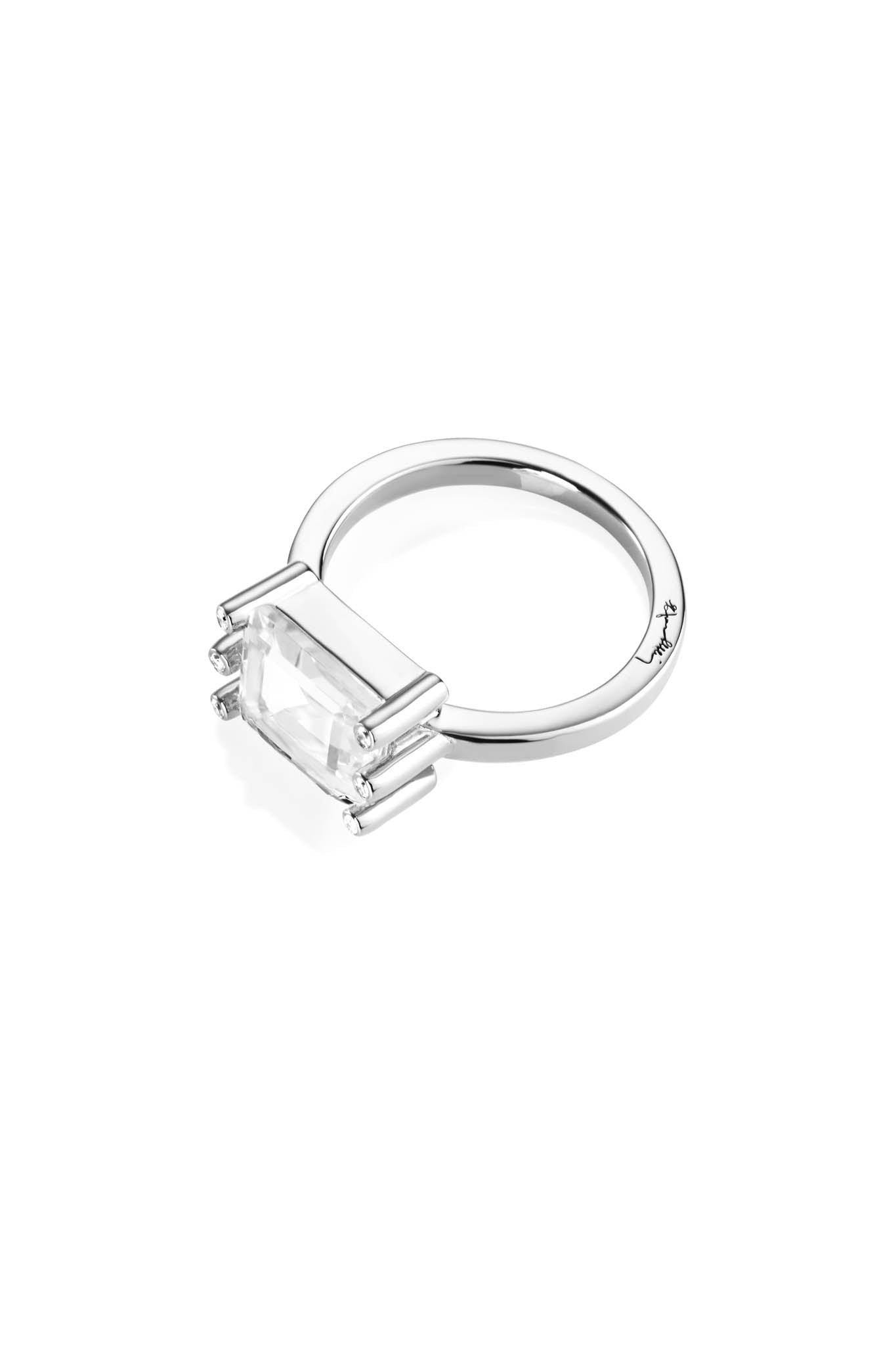 Efva Attling Beautiful Dreamer sormus Crystal Quartz 15,0