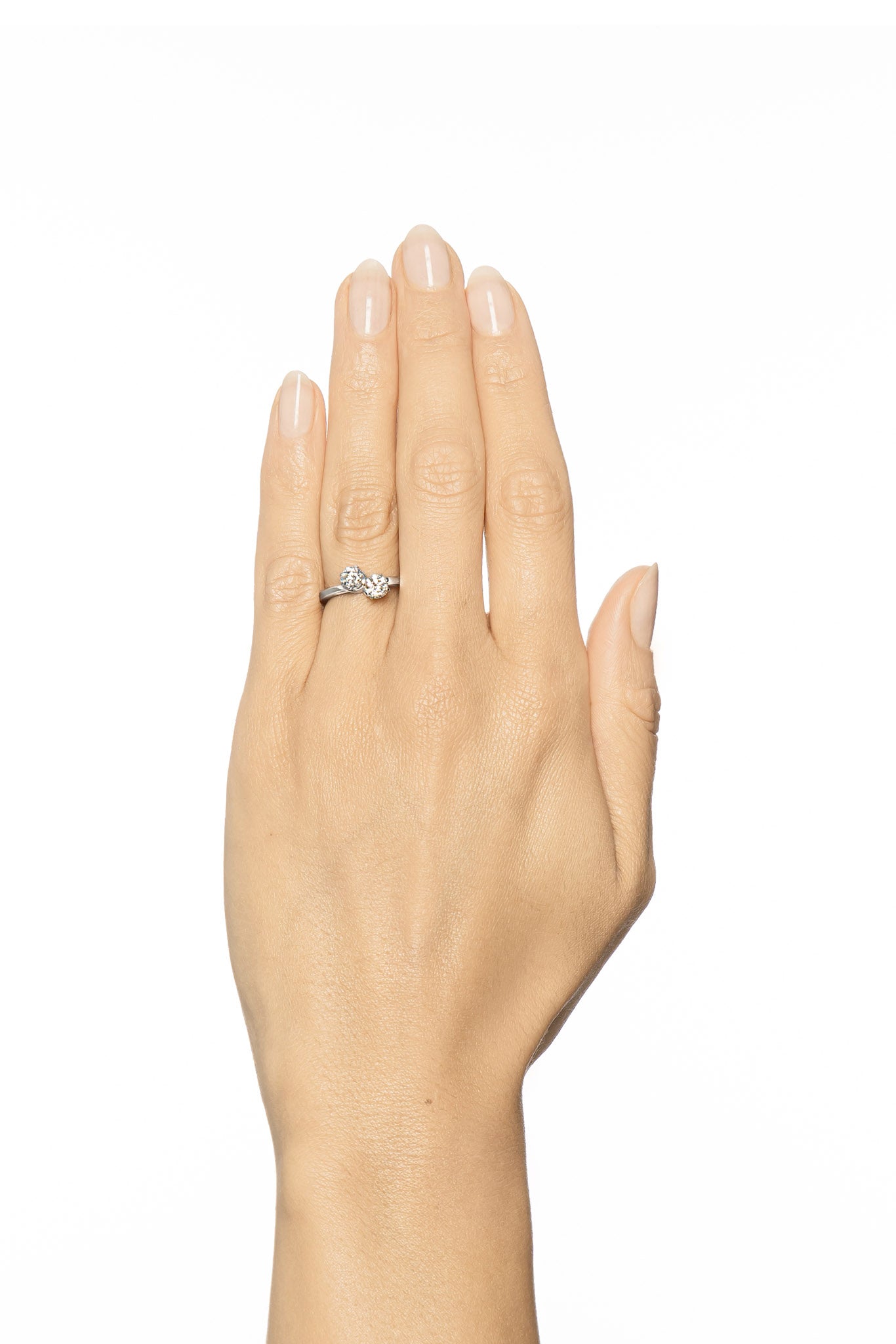 Efva Attling Twin Star Ring valkokultainen timanttisormus 1ct 15,0