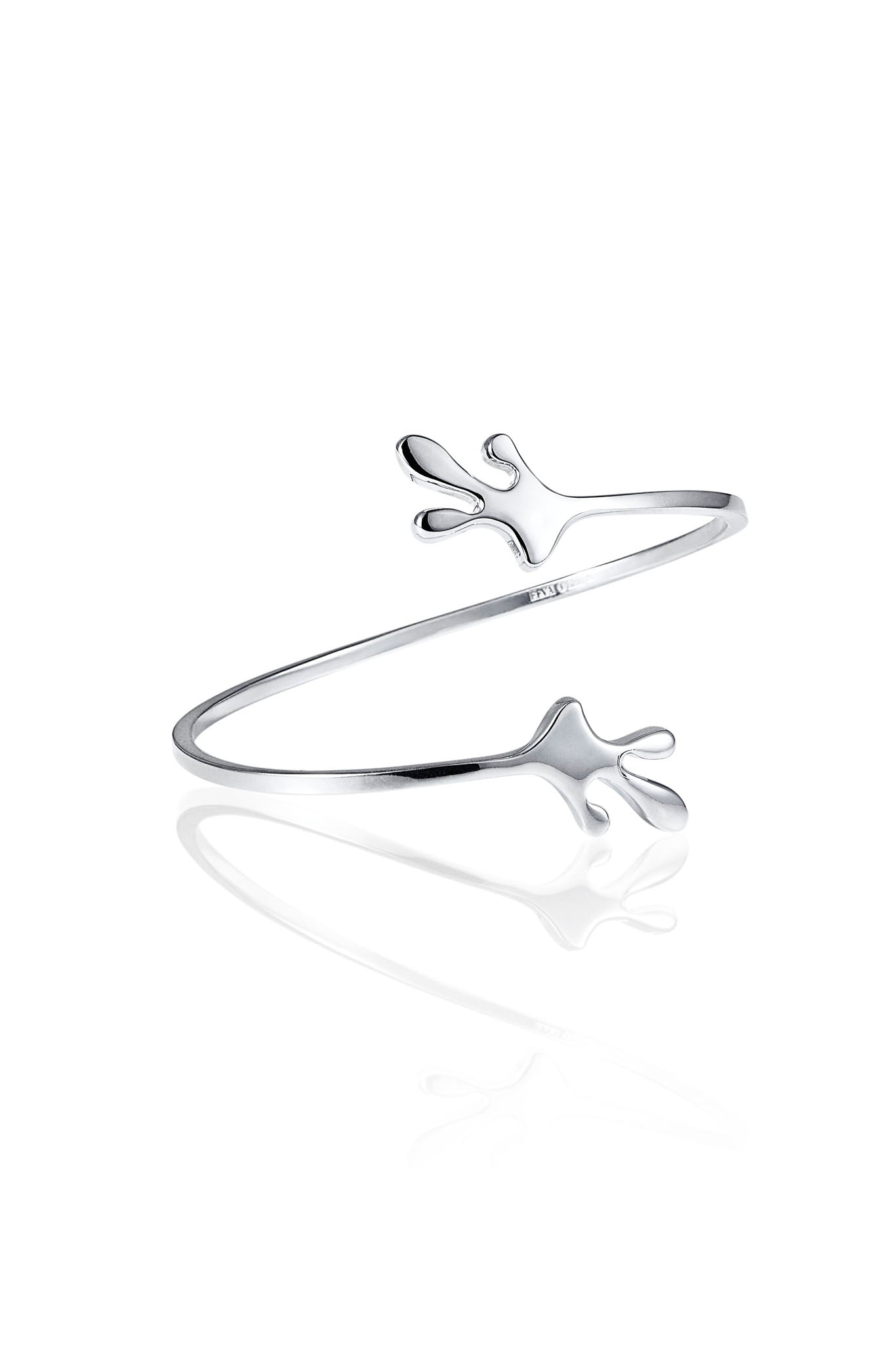 Efva Attling Honey Cuff hopeinen rannekoru 16,5cm