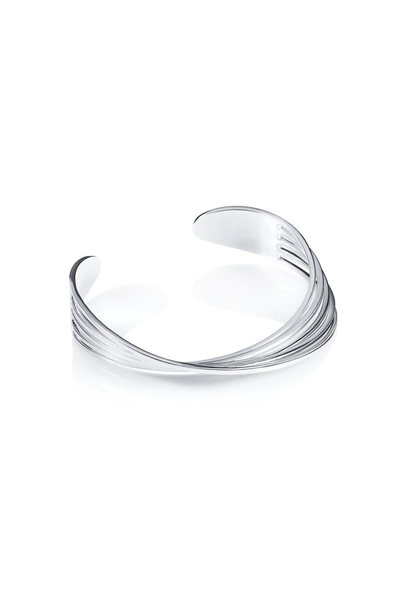 Efva Attling Bridges Cuff hopeinen rannekoru 14-100-02146 tuotekuva