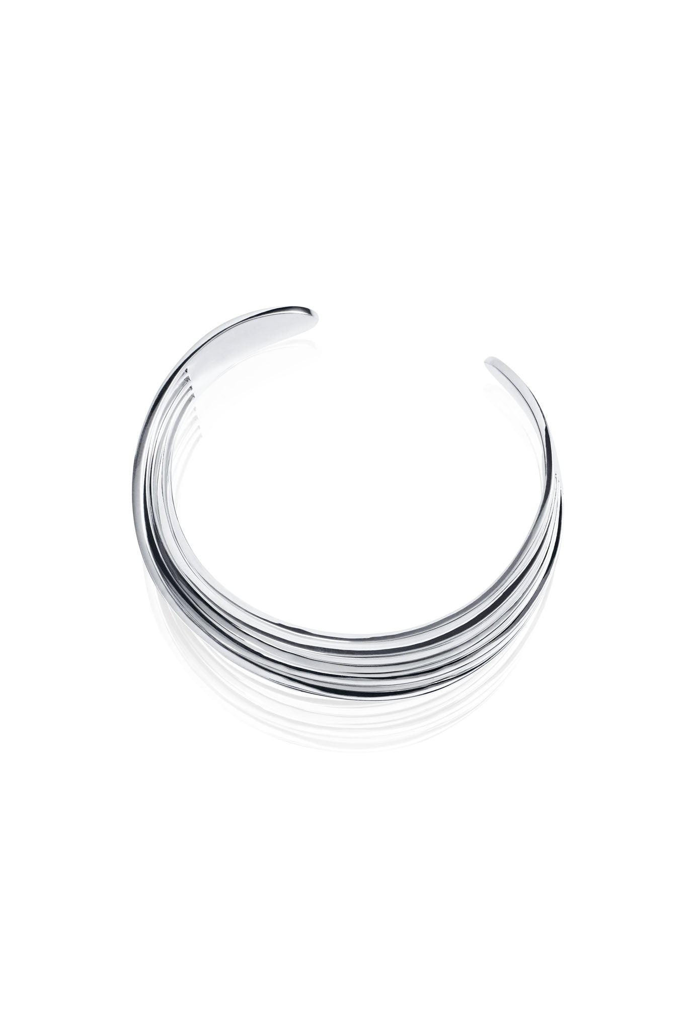 Efva Attling Bridges Cuff hopeinen rannekoru