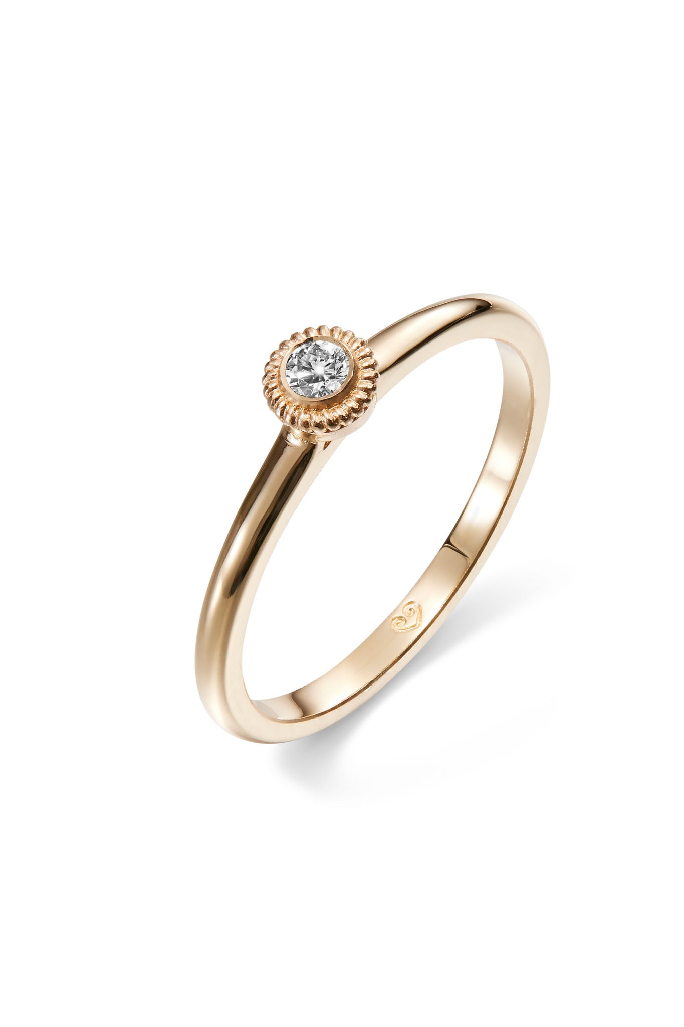 Kalevala Love Valittu kultainen timanttisormus 0,06ct 16,0