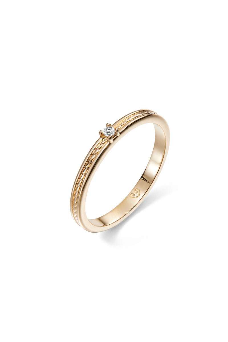 Kalevala Love Ikiaikainen kultainen timanttisormus 0,02ct 141000111D tuotekuva