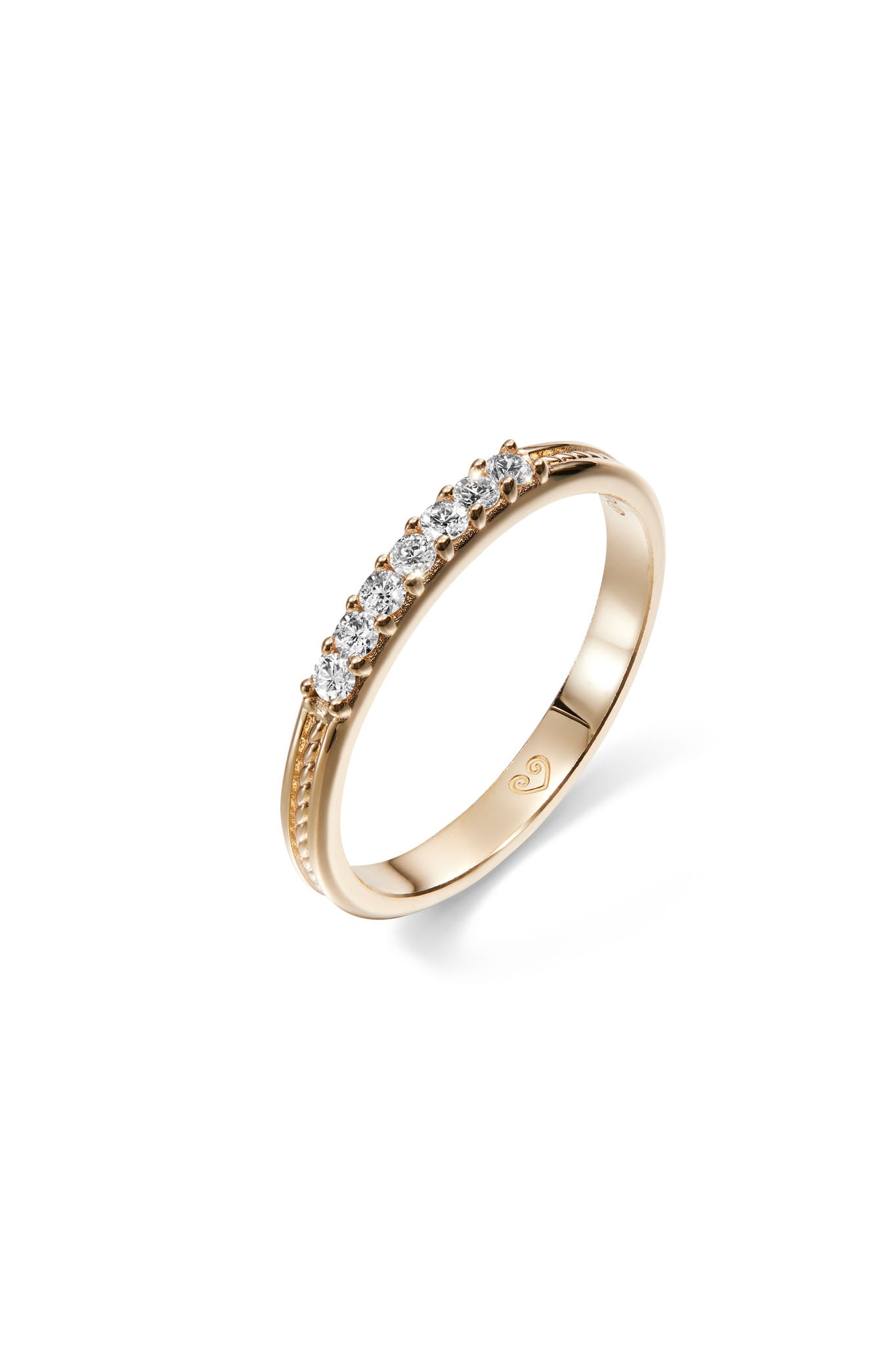 Kalevala Love Ikiaikainen kultainen timanttisormus 0,14ct 16,0