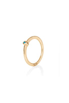 Efva Attling Micro Blink Ring - Blue Topaz kullattu sormus