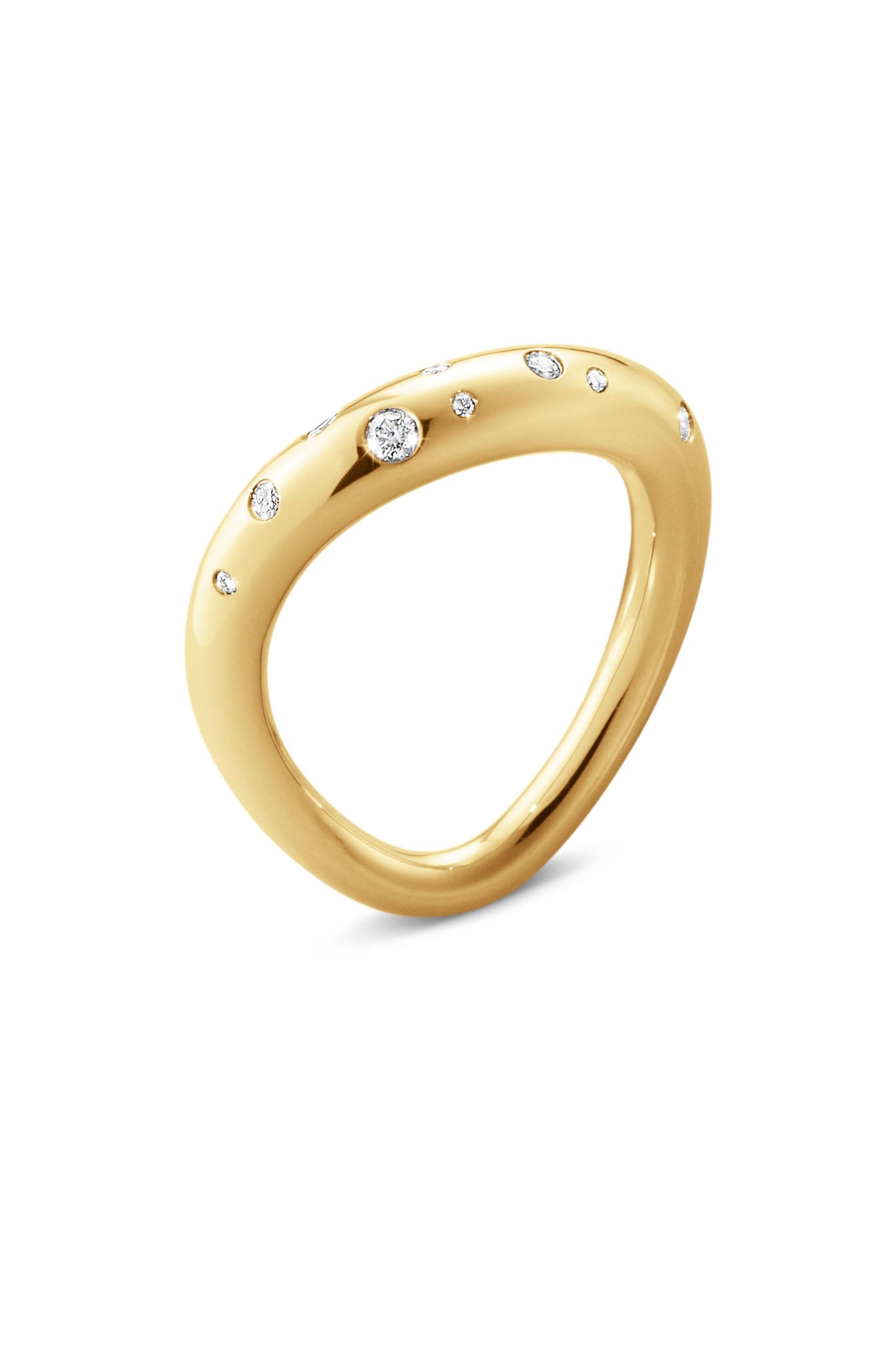 Georg Jensen Offspring kultainen timanttisormus 48