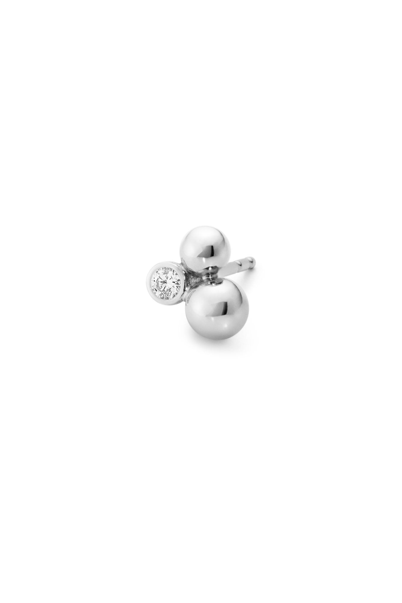 Georg Jensen Moonlight Grapes hopeiset timanttikorvakorut Default Title