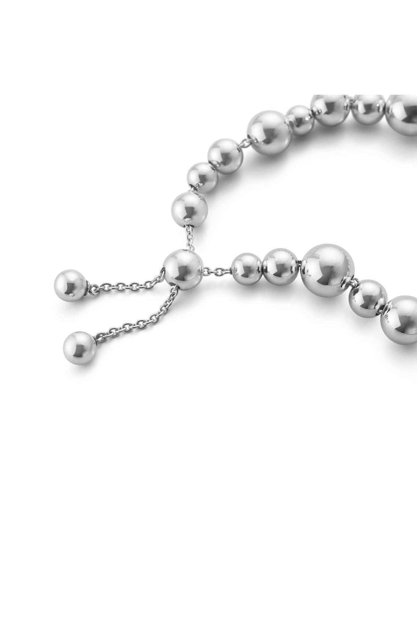 Georg Jensen Moonlight Grapes hopeinen rannekoru 21,5cm