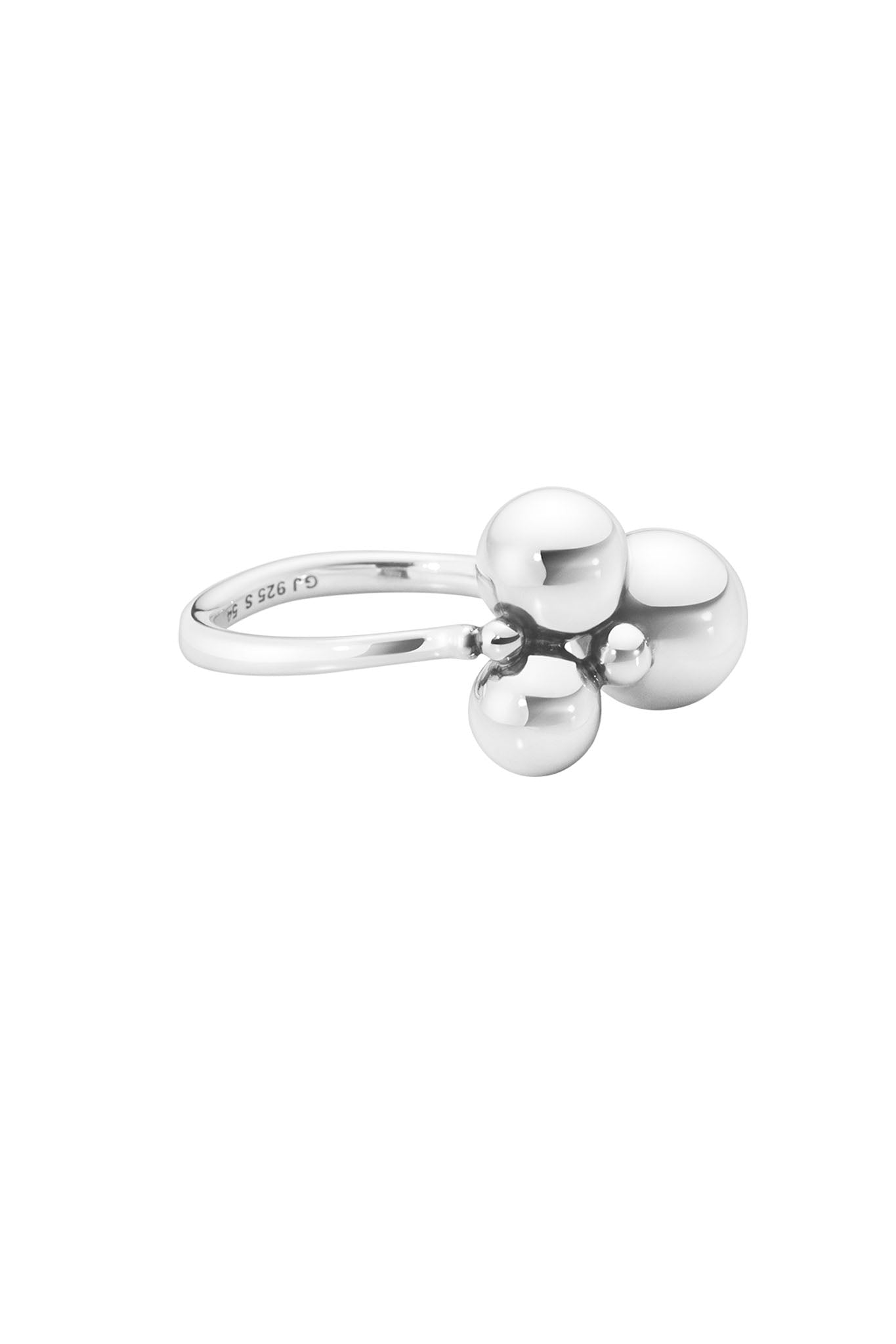Georg Jensen Moonlight Grapes hopeinen sormus 48