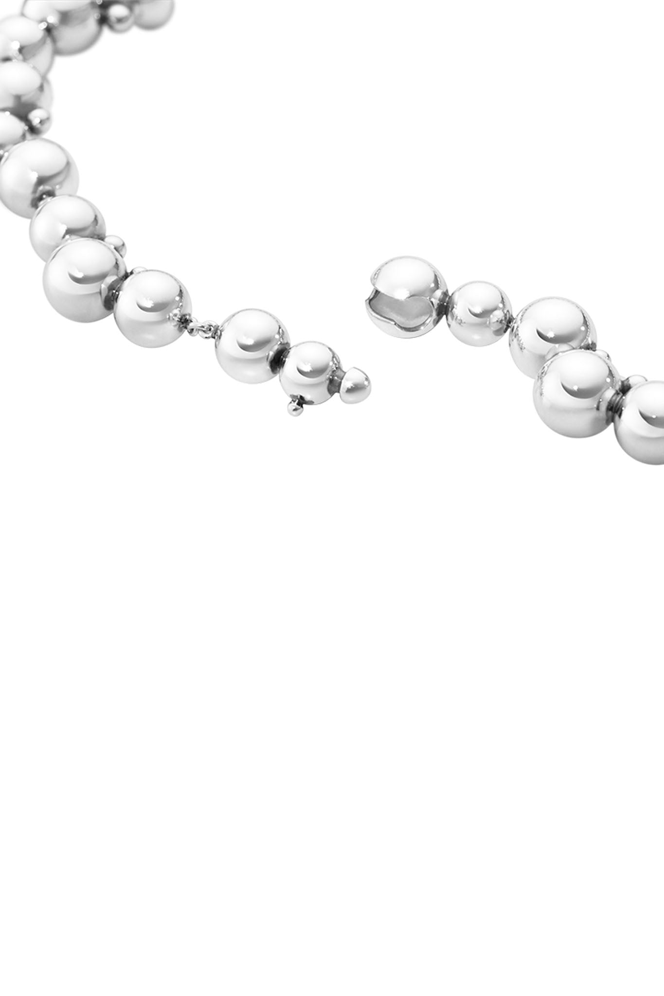 Georg Jensen Moonlight Grapes hopeinen kaulakoru 40,5cm