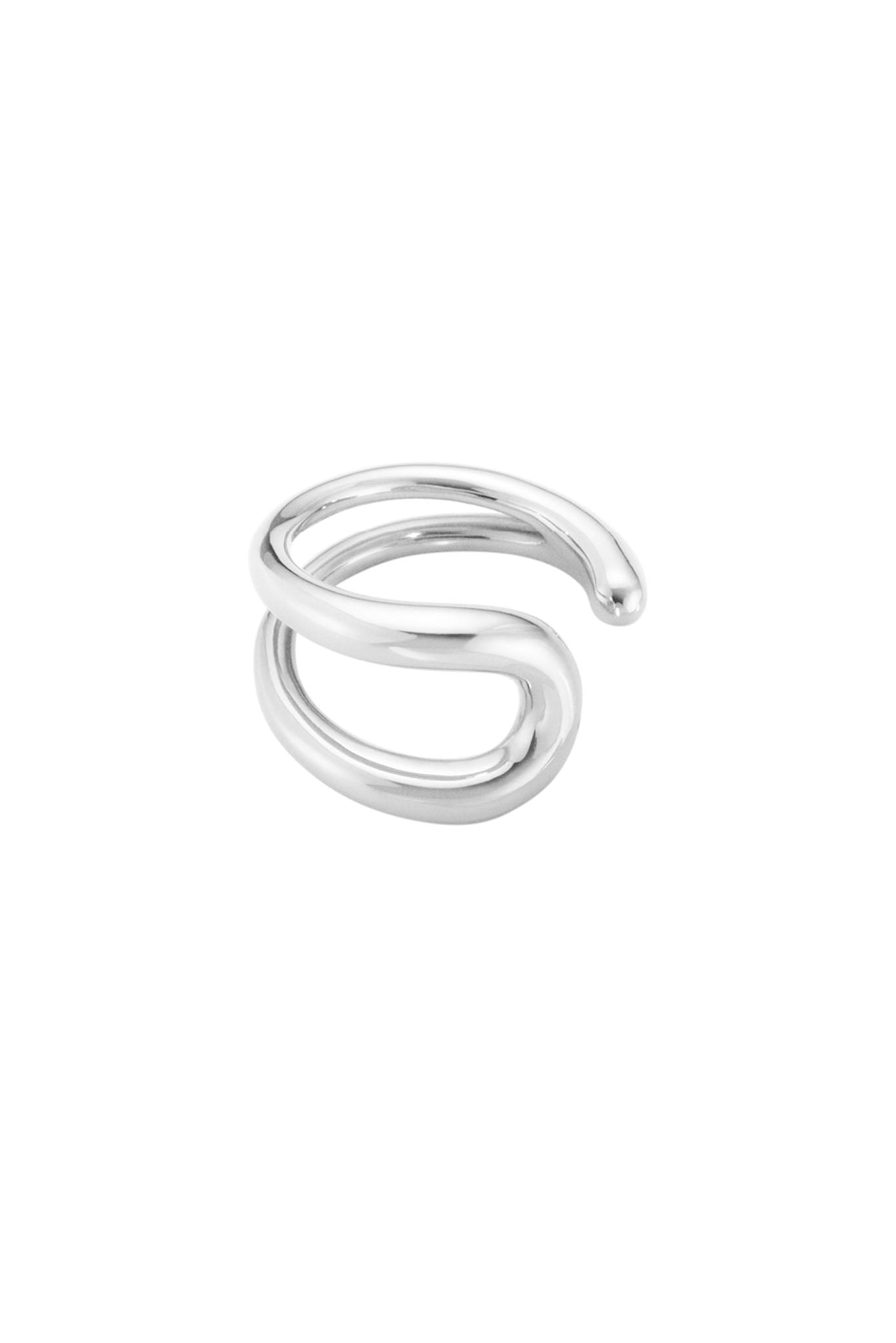 Georg Jensen Mercy cuff hopeinen korvakoru Default Title