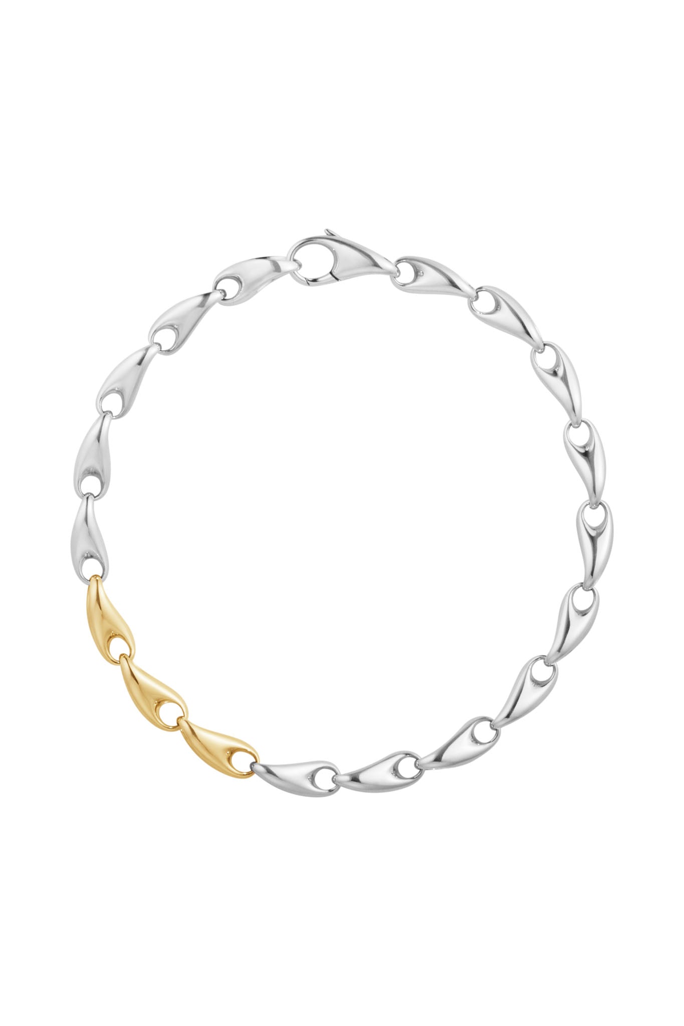 Georg Jensen Reflect slim hopeinen rannekoru 16cm