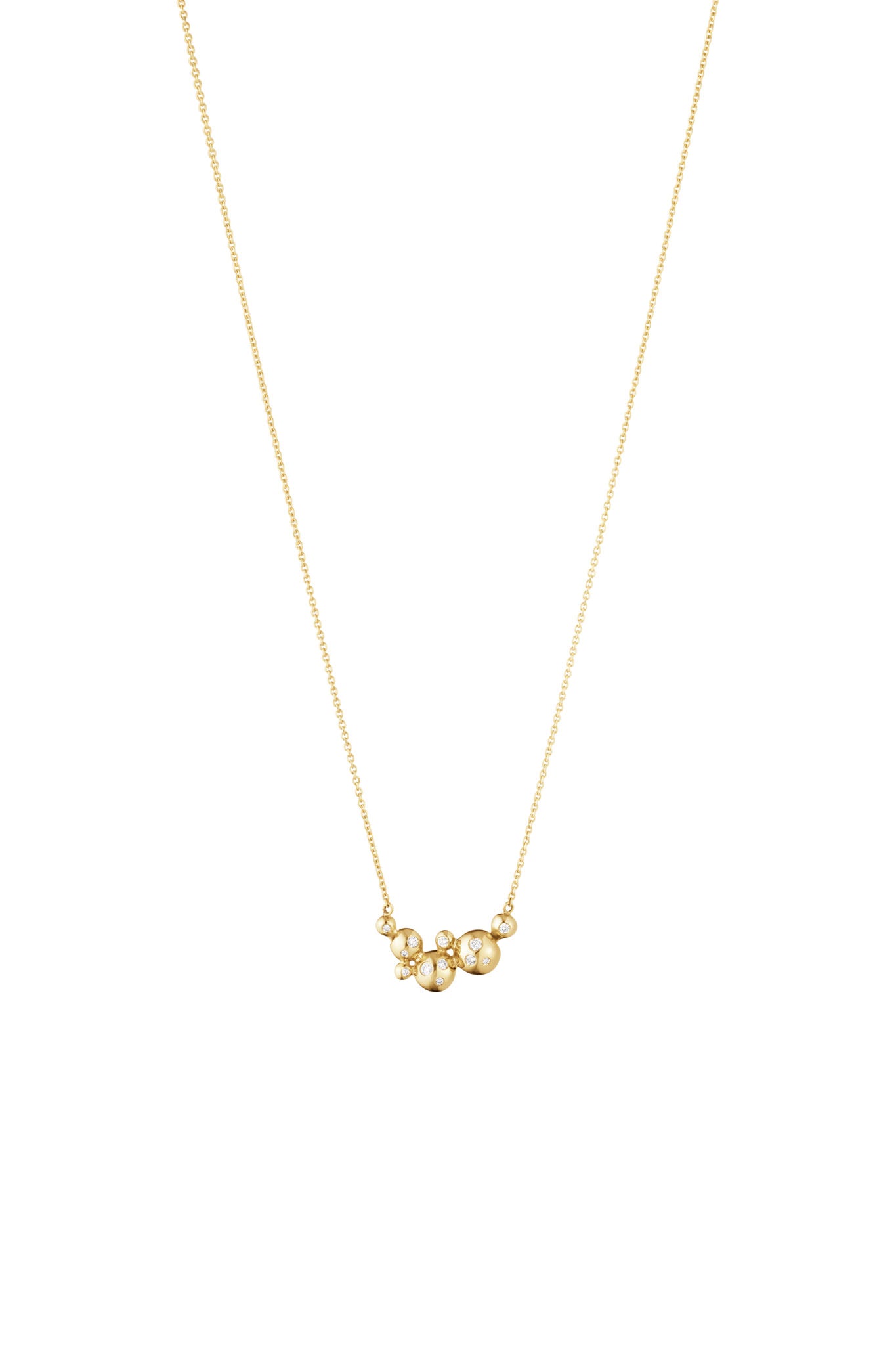 Georg Jensen Moonlight Grapes kultainen timanttikaulakoru 45cm