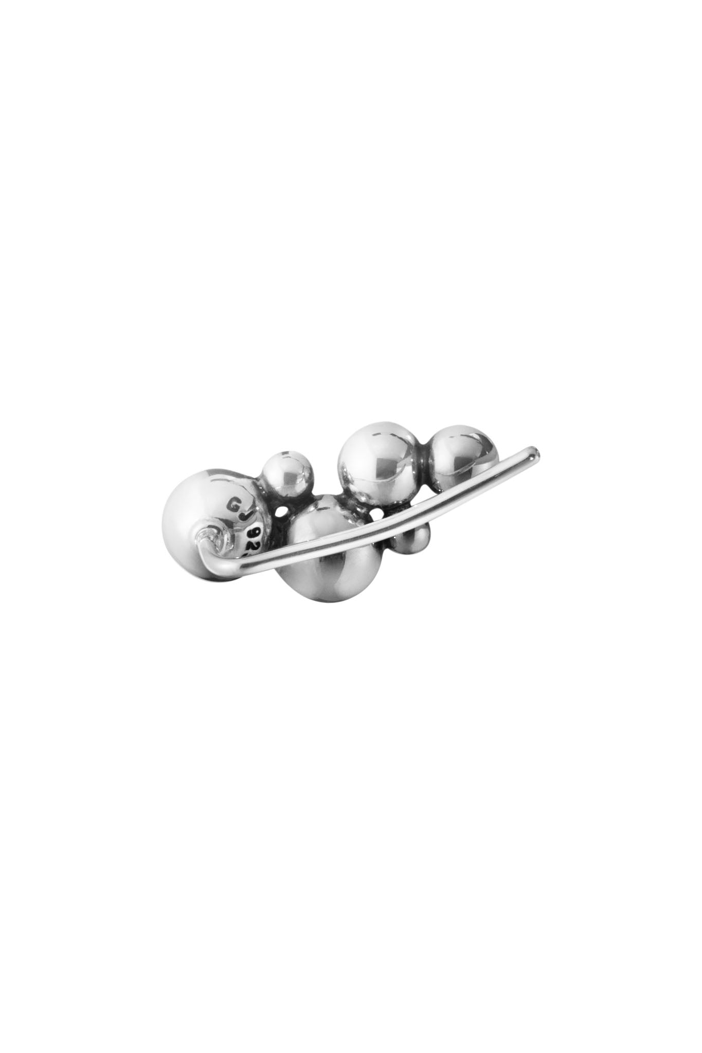 Georg Jensen Moonlight Grapes hopeiset korvakorut Default Title