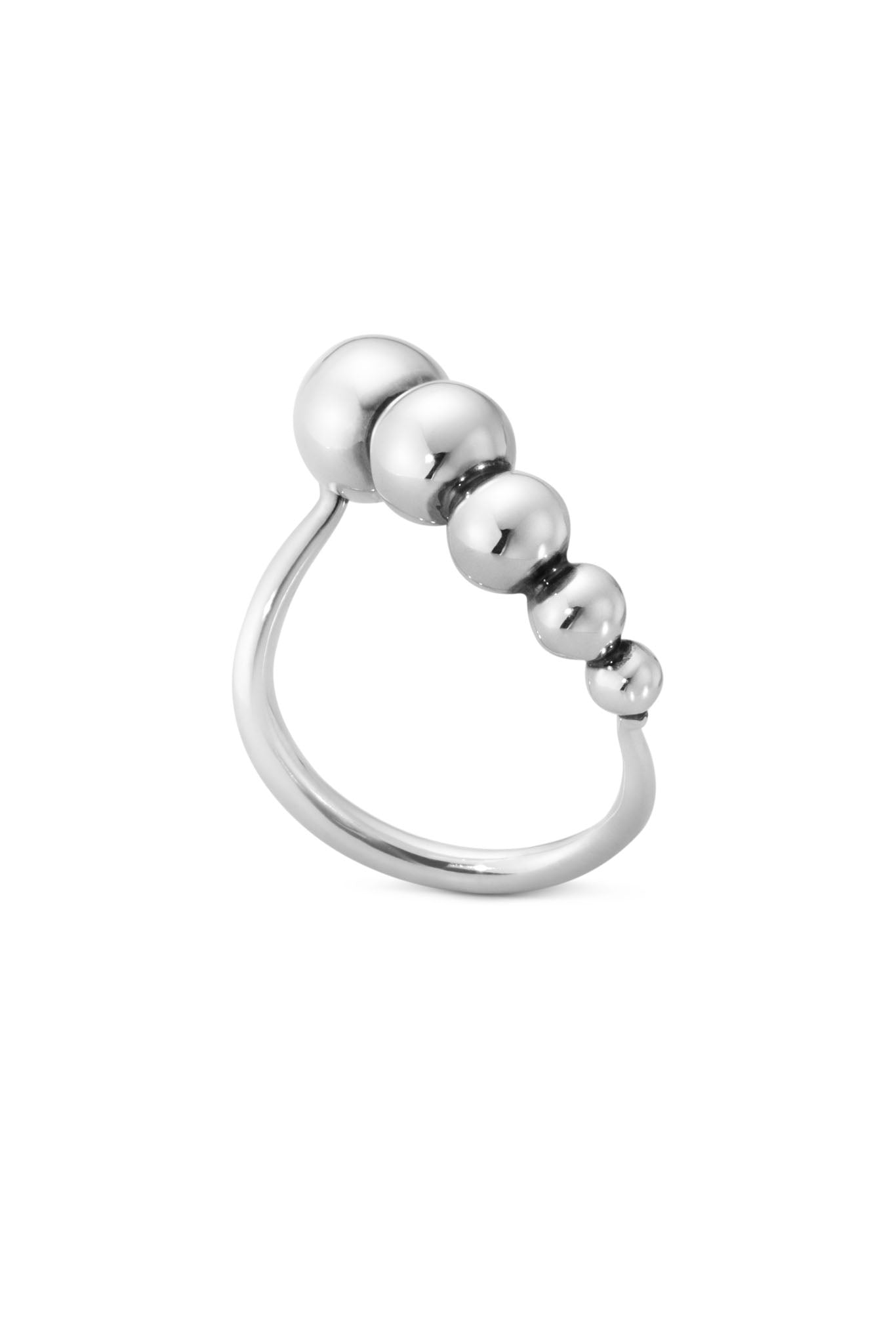 Georg Jensen Moonlight Grapes hopeinen sormus 48