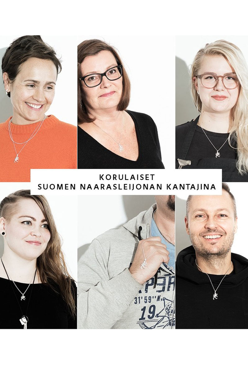 Kalevala Suomen Naarasleijona kaulakoru Säädettävä:45/50cm