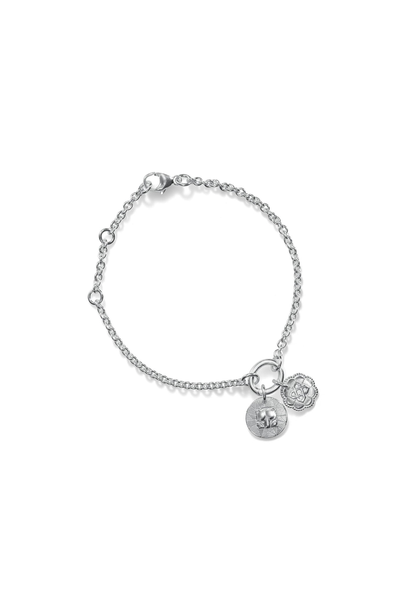 Kalevala Originals Amuletti hopeinen rannekoru Säädettävä:16,5/19,5cm