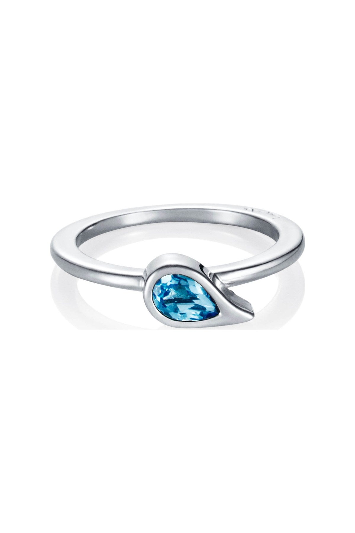 Efva Attling Sparkle Of Life Ring - Blue Topaz hopeinen sormus