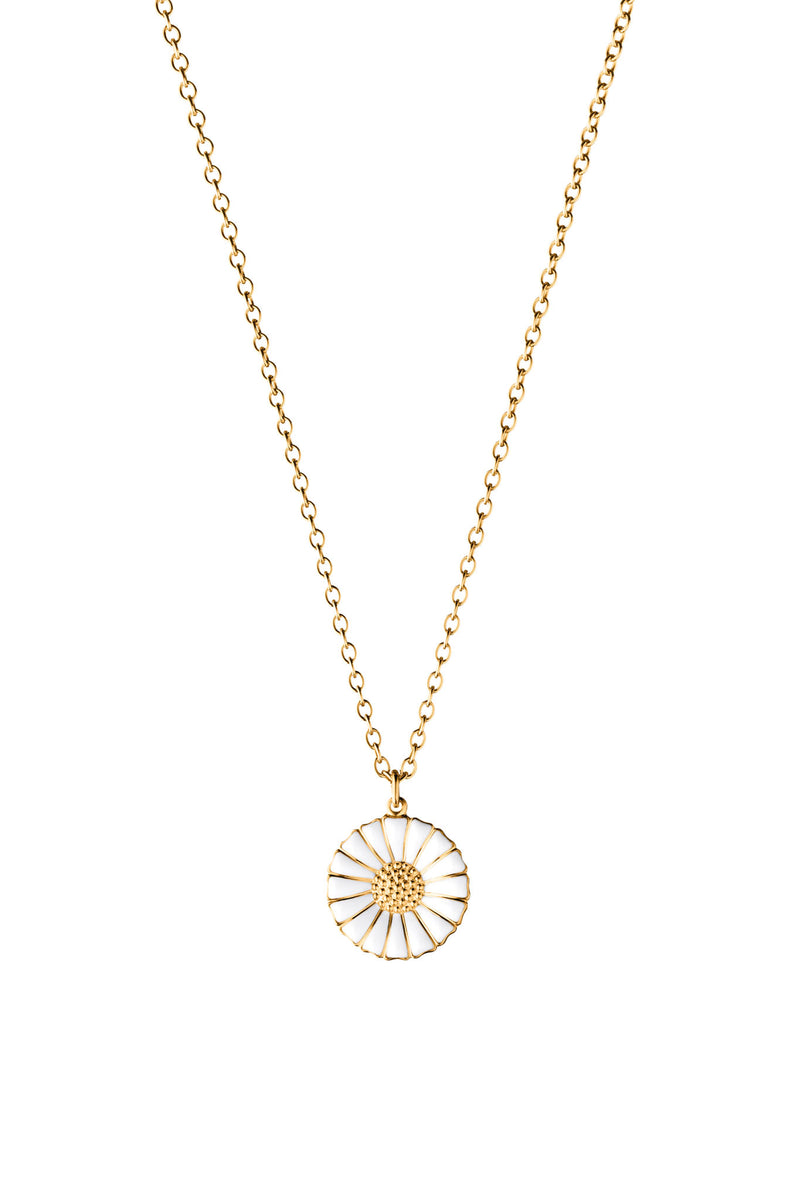 Georg Jensen Daisy large hopeinen kullattu kaulakoru 3536214 tuotekuva