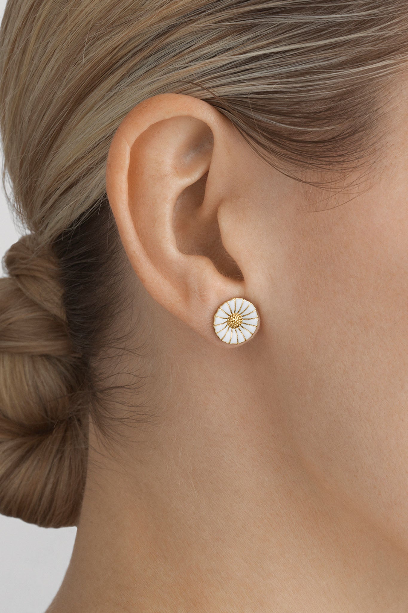 Georg Jensen Daisy hopeiset kullatut korvakorut Default Title