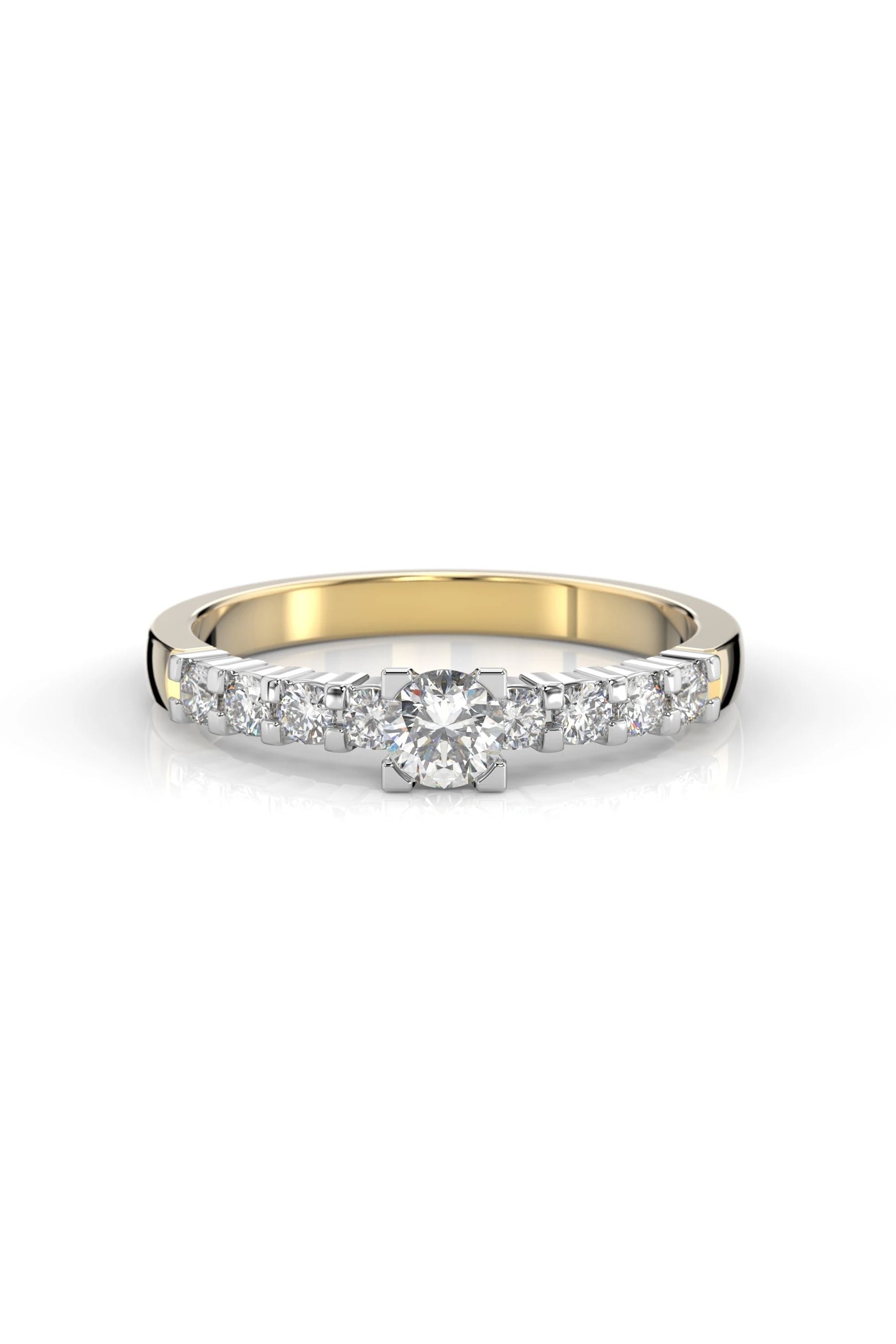 Festive Sophia Solitaire 0,21ct + 8x0,03ct 15,5