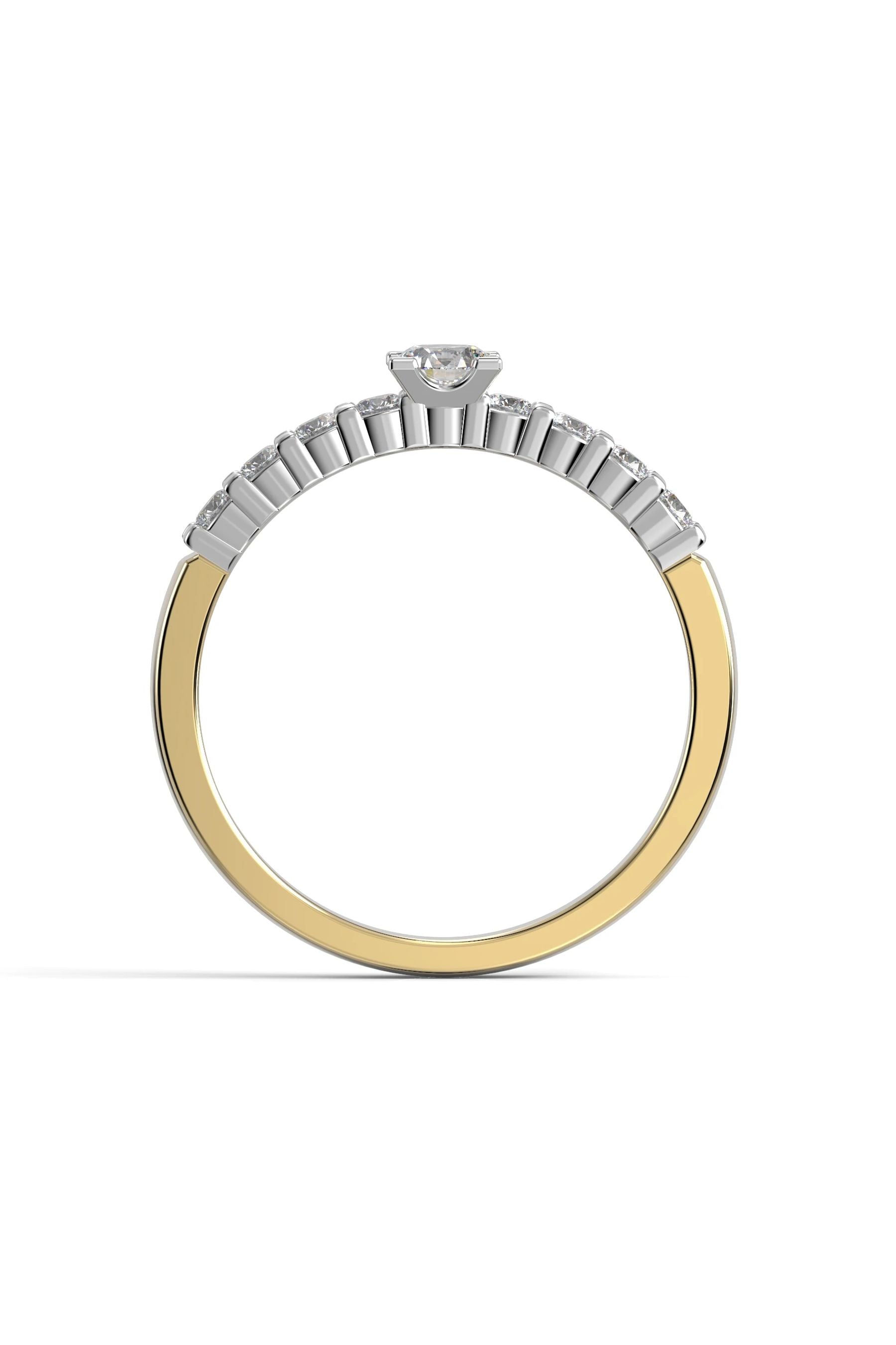 Festive Sophia Solitaire 0,21ct + 8x0,03ct 15,5