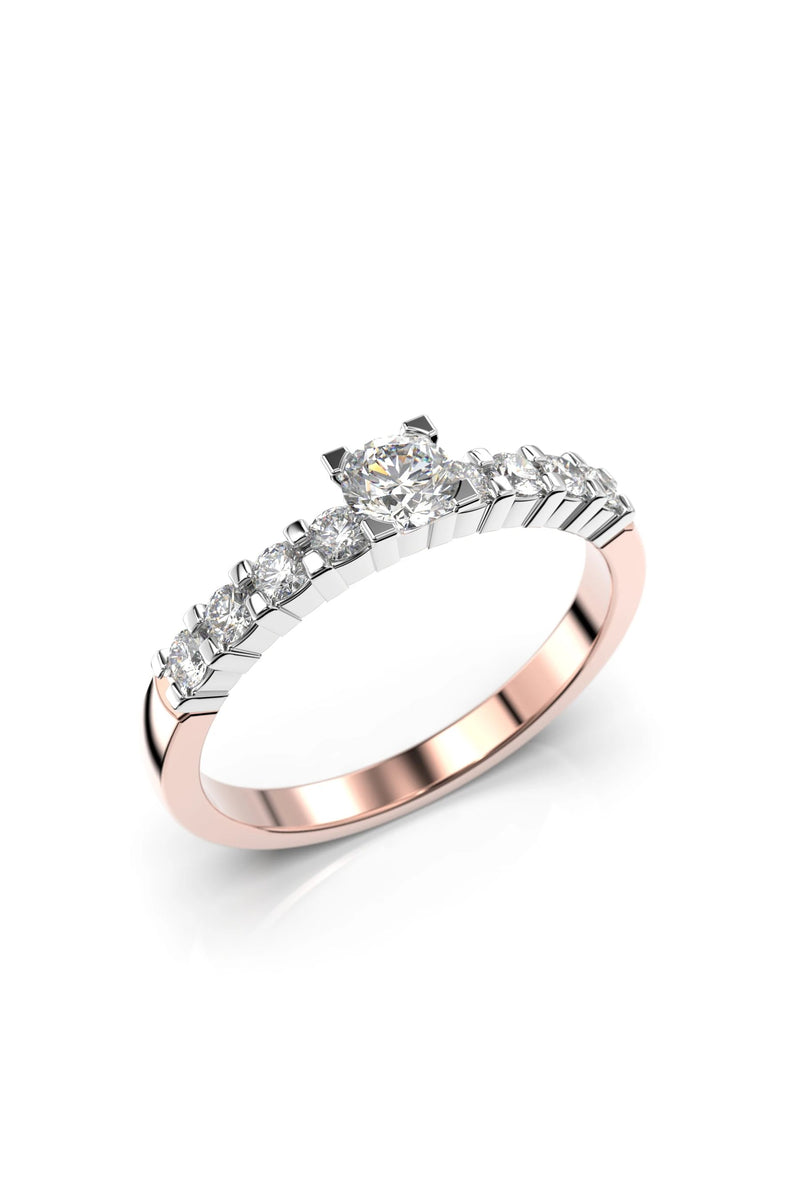 Festive Sophia Solitaire 0,21ct + 8x0,03ct 355-045-PK tuotekuva
