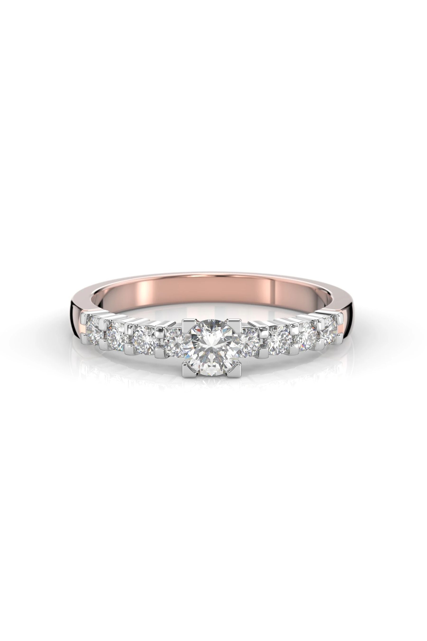Festive Sophia Solitaire 0,21ct + 8x0,03ct 15,5