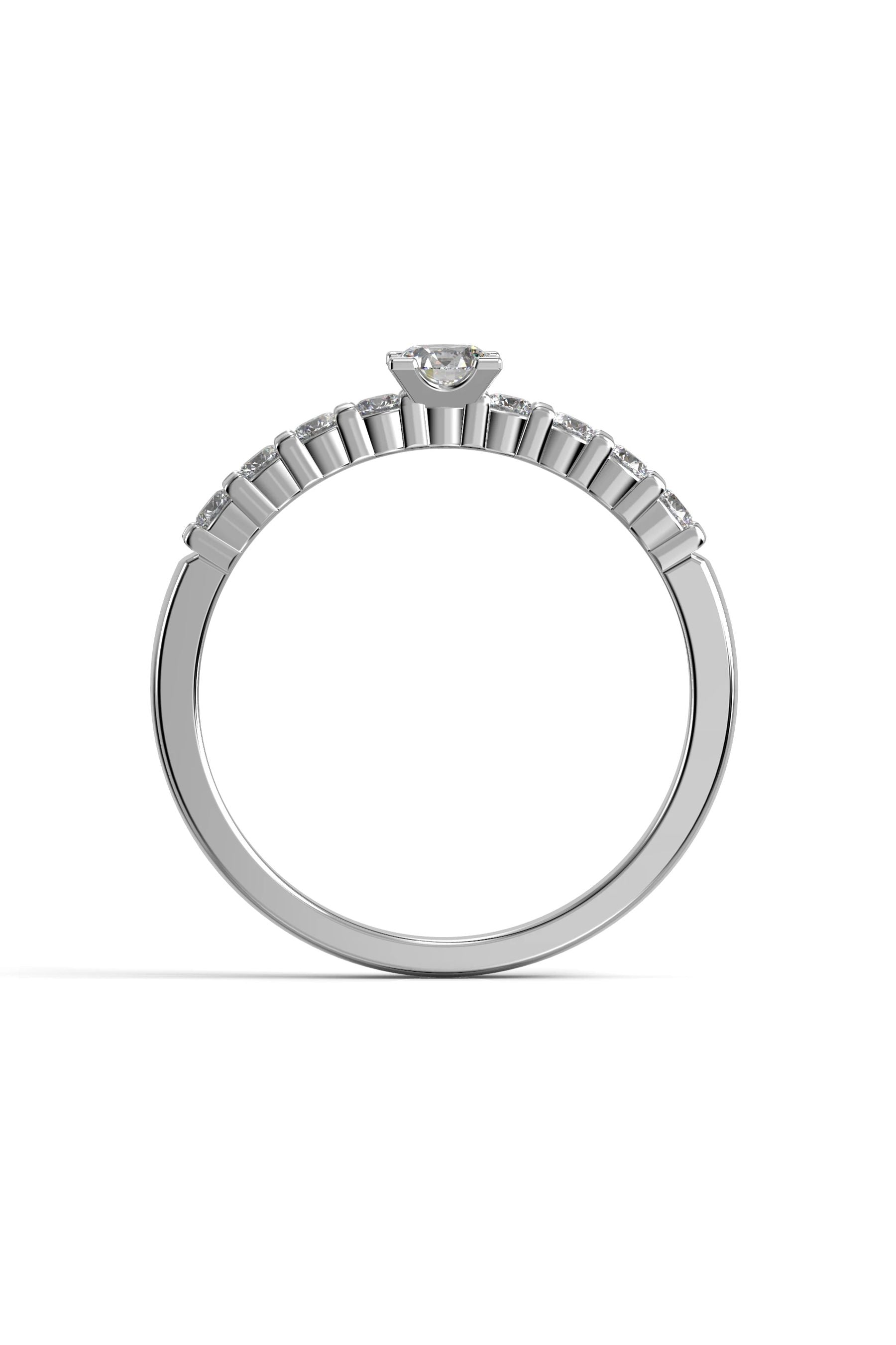 Festive Sophia Solitaire 0,21ct + 8x0,03ct 15,5