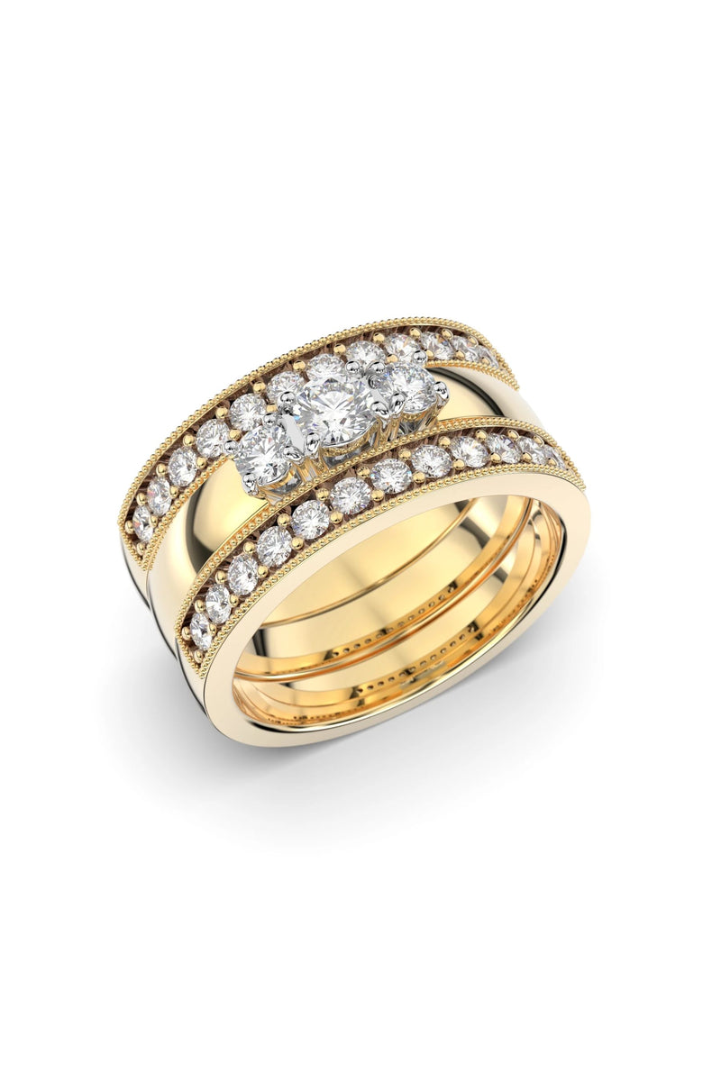 Festive Ariel Set 3 Sormusta 0,15ct + 2x0,05ct + 24x0,02ct 402/428-073-KK tuotekuva