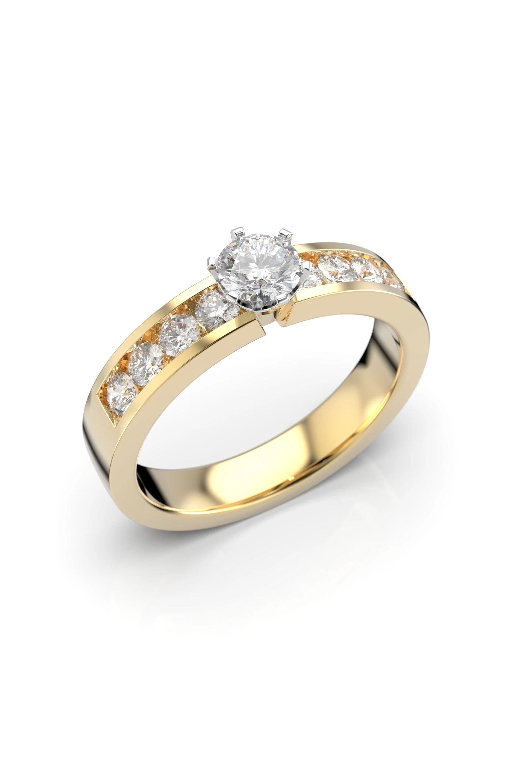 Festive Venice Solitaire Classic 0,30ct + 8x0,05ct 15,5