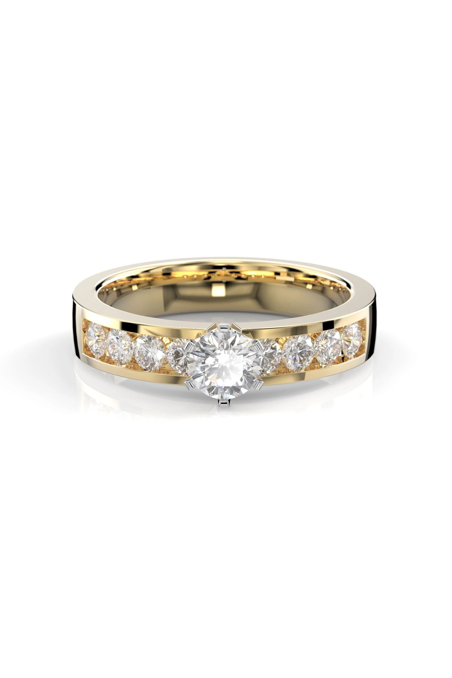 Festive Venice Solitaire Classic 0,30ct + 8x0,05ct 15,5