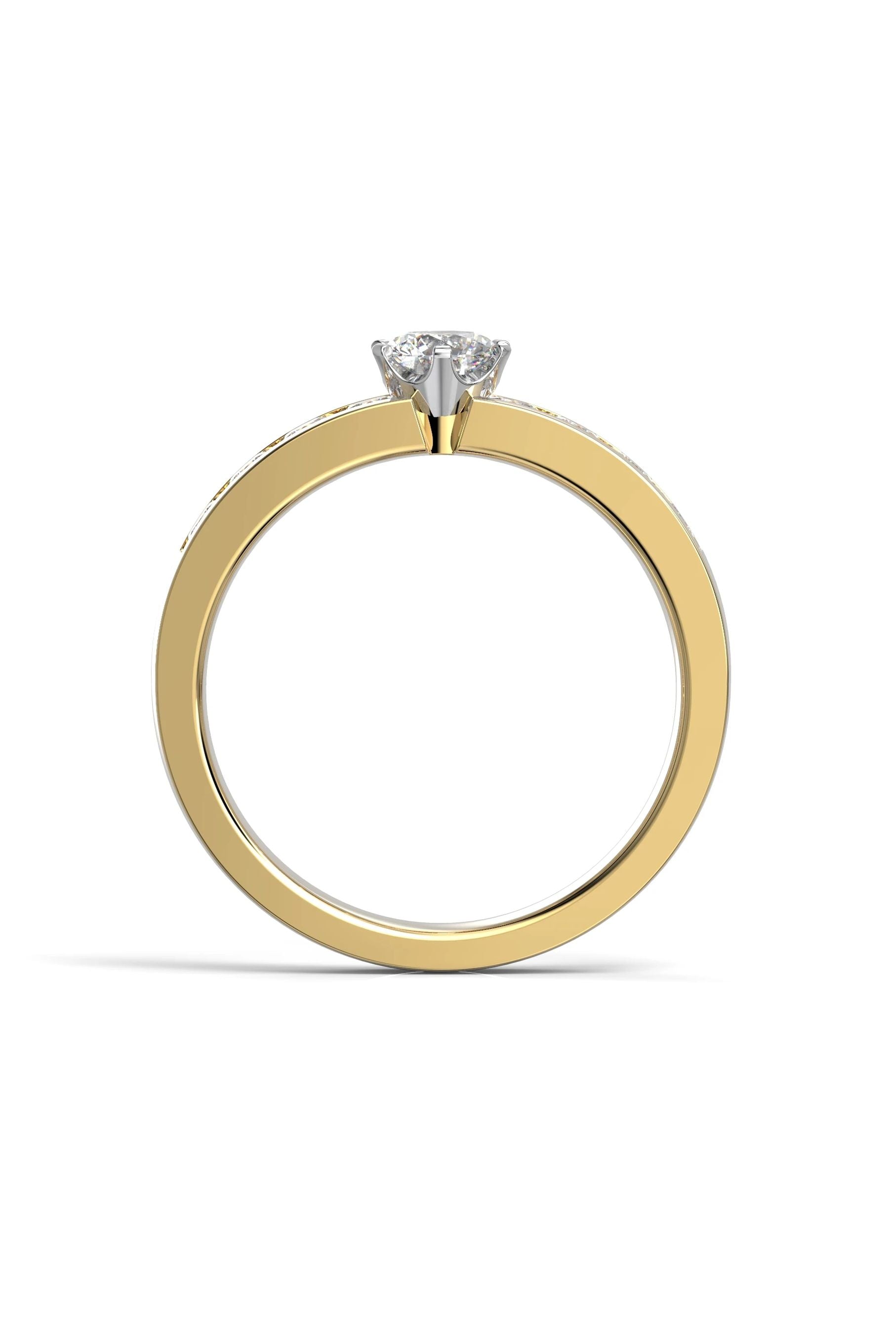 Festive Venice Solitaire Classic 0,30ct + 8x0,05ct 15,5